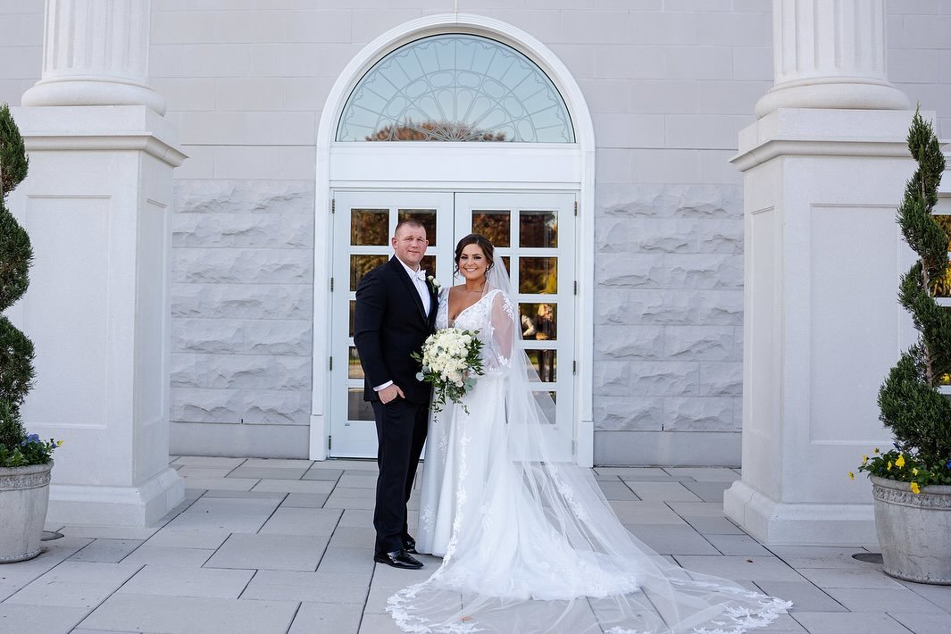 Jamie and Matthew were married last Fall at @palacesomerset in New Jersey.&nbsp;Their elegant invites were a panel pocket style invitation, with a black and ivory color palette and accents of brushed gold. A mix of print and script fonts were used th