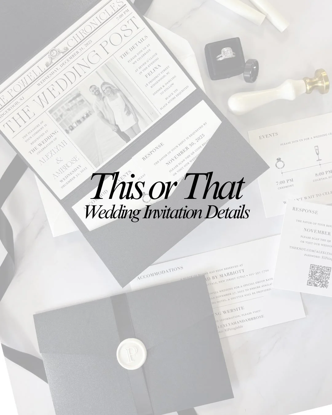 It&rsquo;s all in the details&hellip;and sometimes choosing your favorite is the hardest part.

There are so many ways to personalize your invitation suite and to make it feel completely your own.

Tell us your picks in the comments and save this for