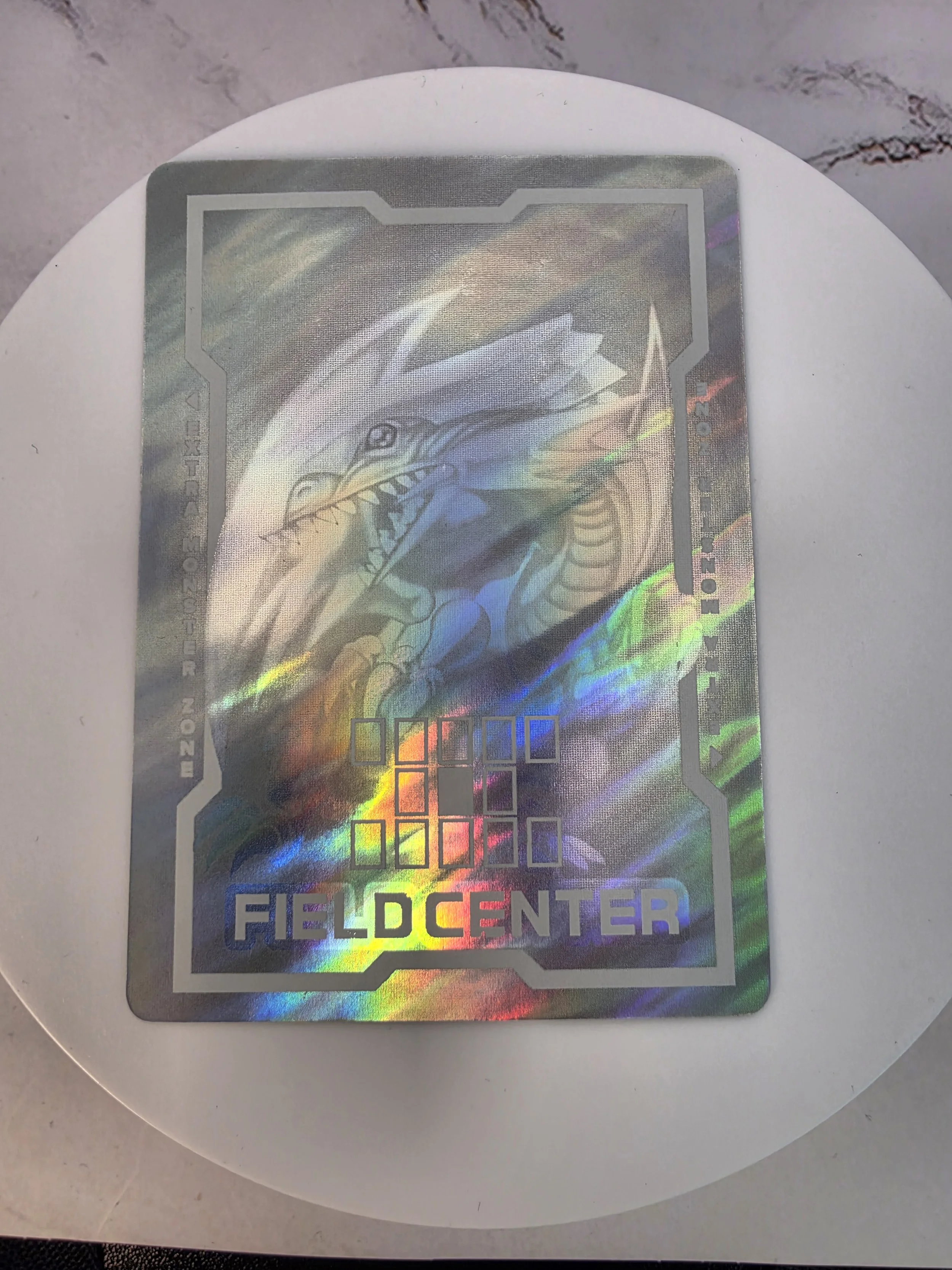 Blue-Eyes White Dragon - Ghost Rare SDK Art (Field Center)