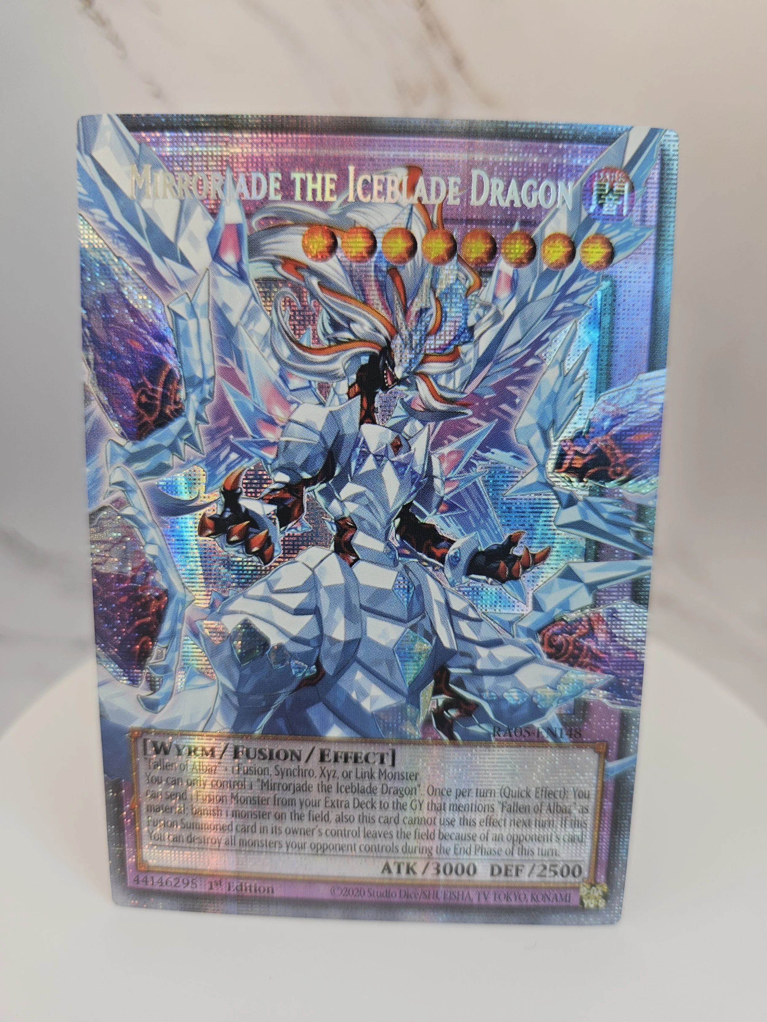 Mirrorjade the Iceblade Dragon - Overframe (RA05-EN148)