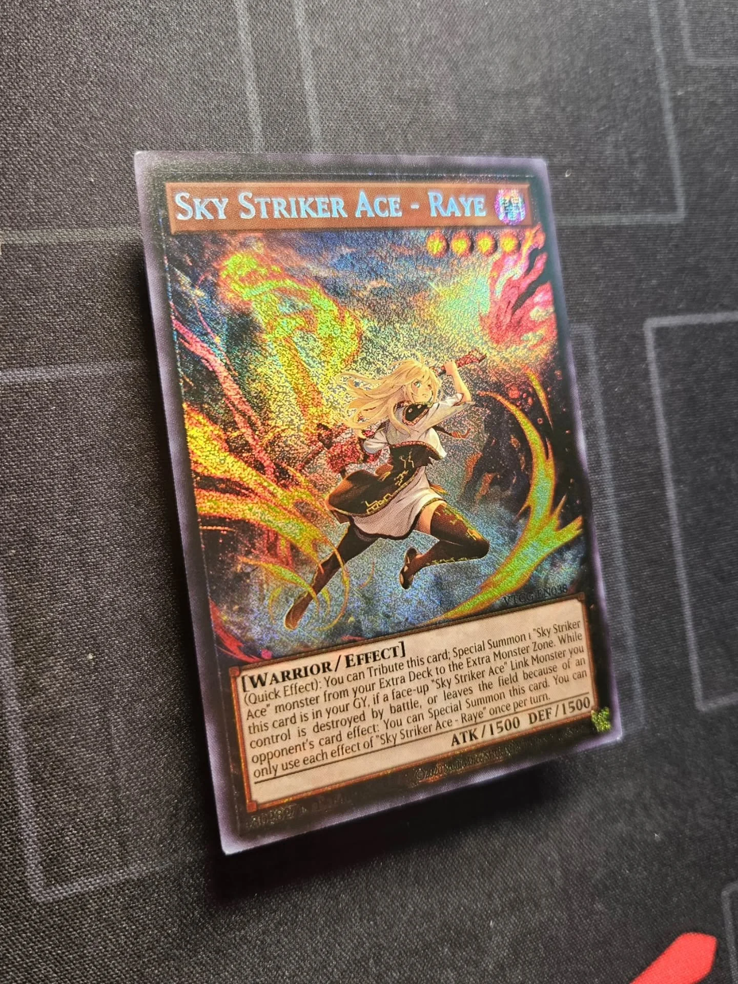 In this game you come across some artworks that truly stand out and this Sky Striker Ace Raye alternate art is one of them.

Originally only available as a QCSR in the rarity collection, this artwork ended up getting a Starlight and Secret rare repri