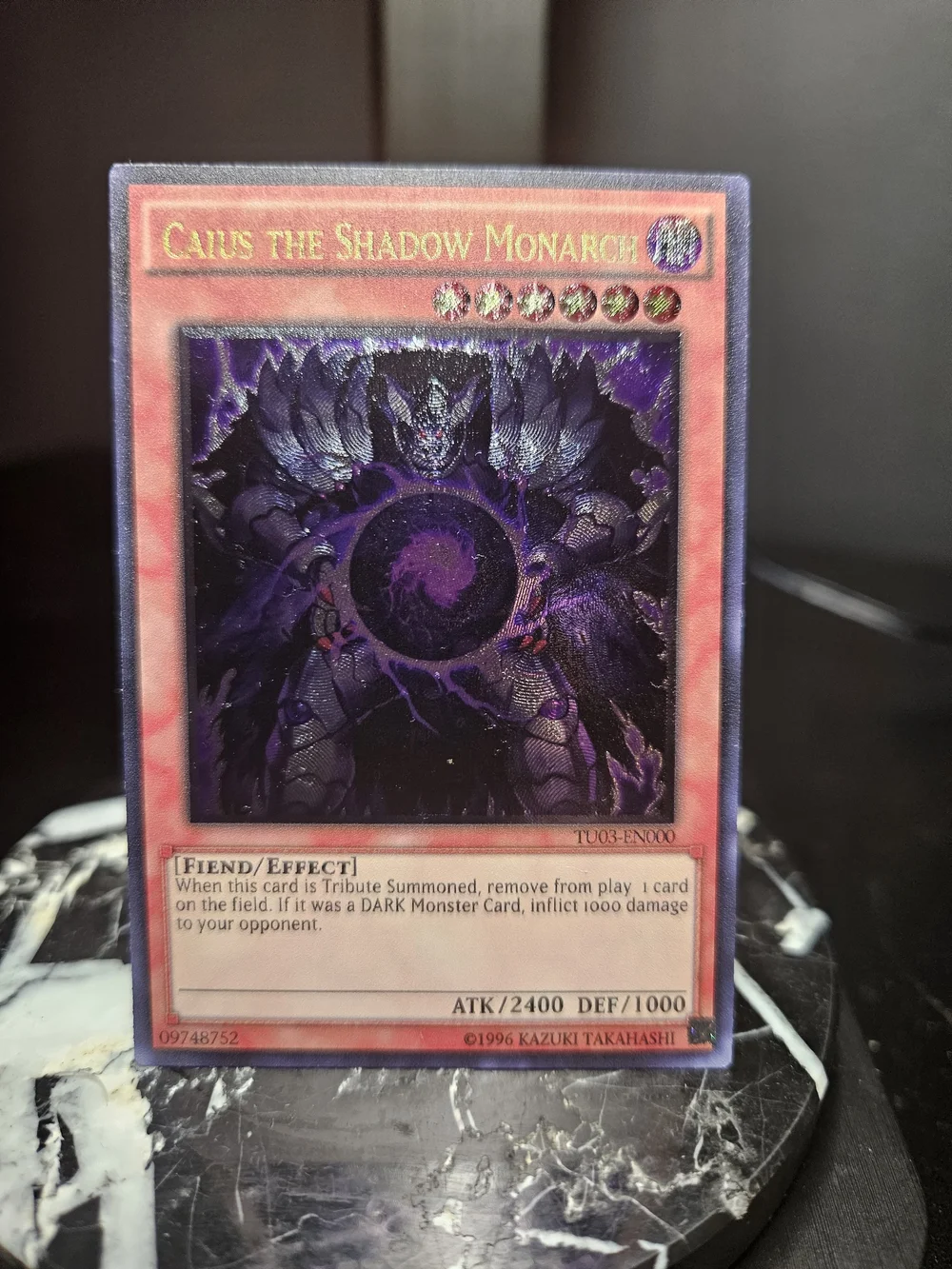 Caius the Shadow Monarch (TU03-EN000) - Ultimate Rare  ValueTCG
