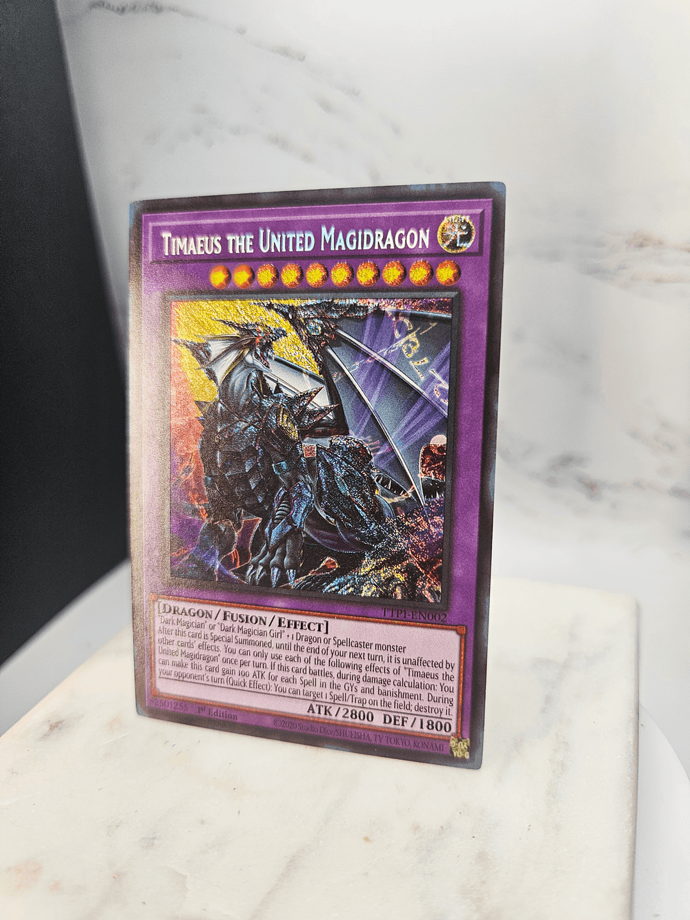 yugioh timaeus dragon card TTP1-JP002 the United Magidragon (UR) Oh trading and collectible card game (TCG/CCG) Timaeus the United Magidragon (TCG