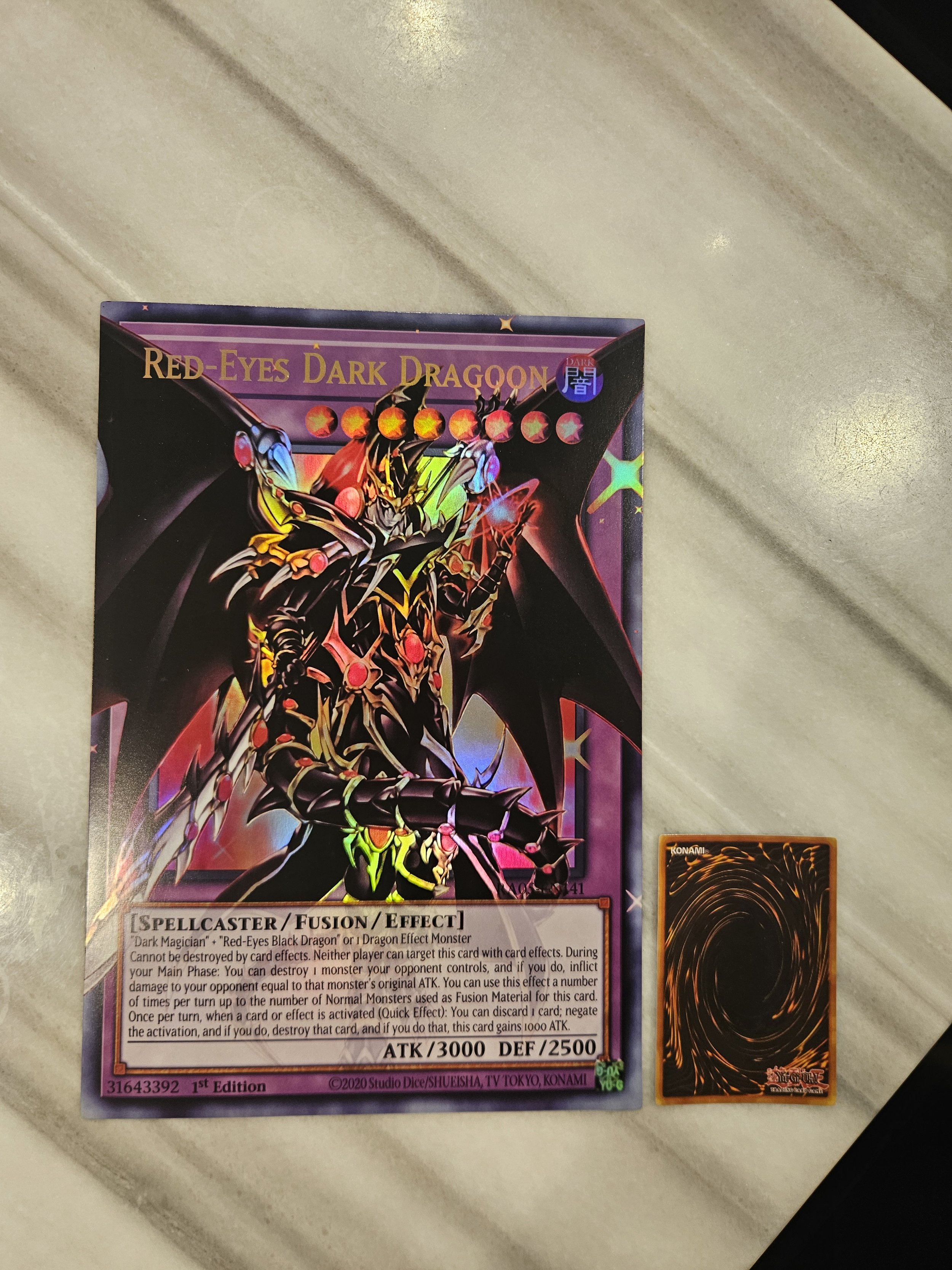 Red-Eyes Dark Dragoon - JUMBO Oversized Card