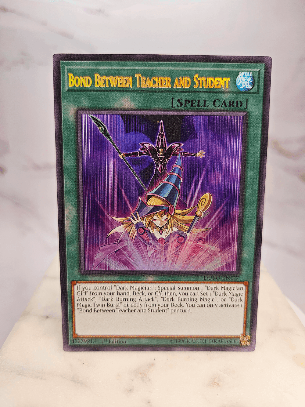 yugioh card thickness Bond Between Teacher and Student (DUPO-EN017) — ValueTCG