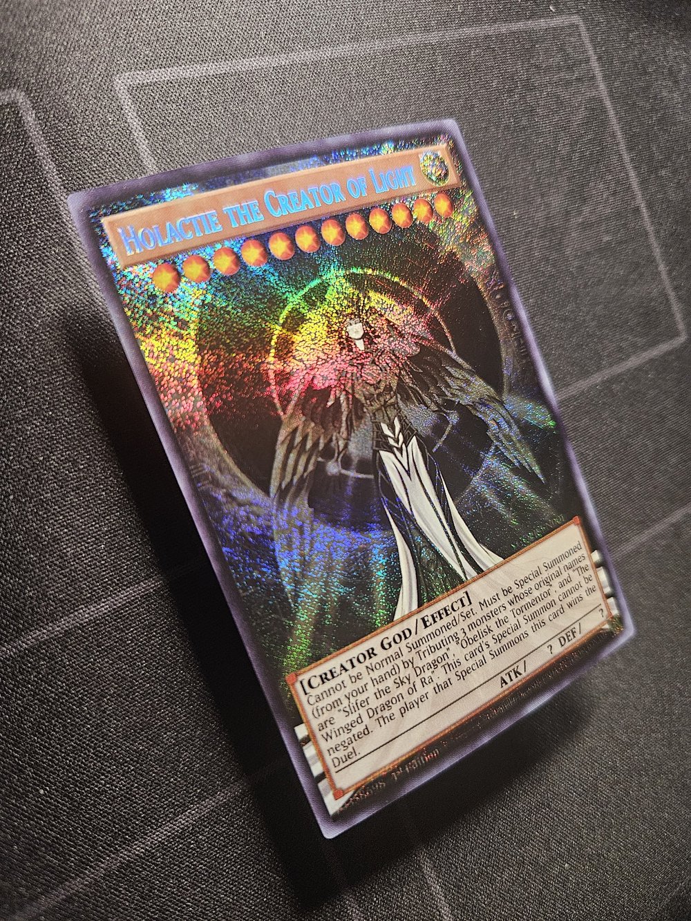 yugioh the creator god of light horakhty deck custom metal card Light, Golden English New Toys The Creator God of Light,