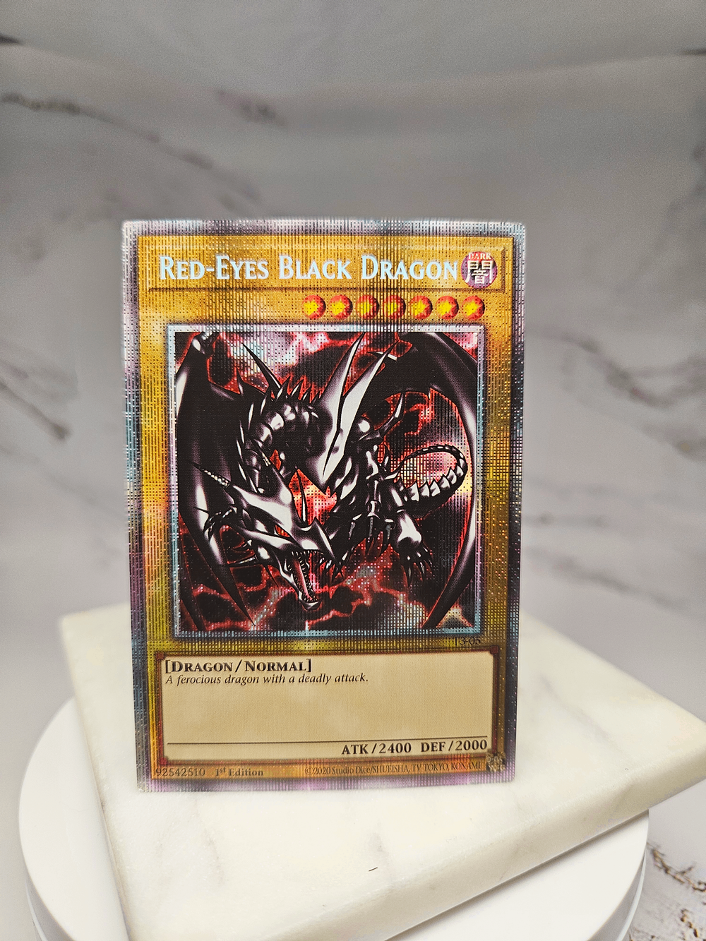 black dragon yugioh card Red-Eyes Black Dragon (4th Art) [RA04-EN109] Platinum Secret Rare main image 1