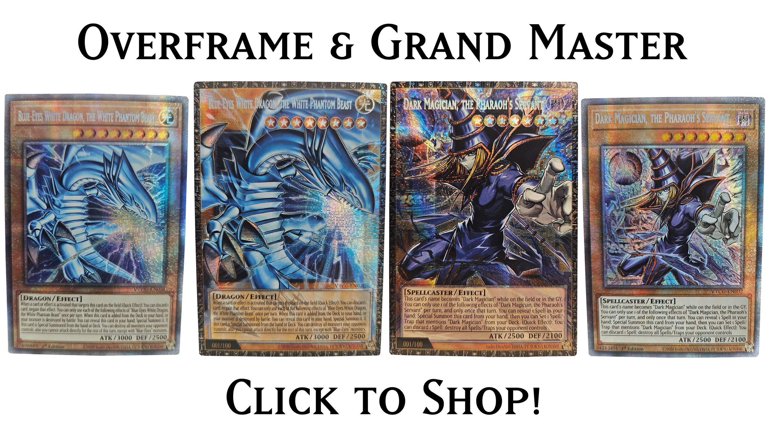 Over Frame and Grandmaster English Orica/Proxy Cards at ValueTCG!