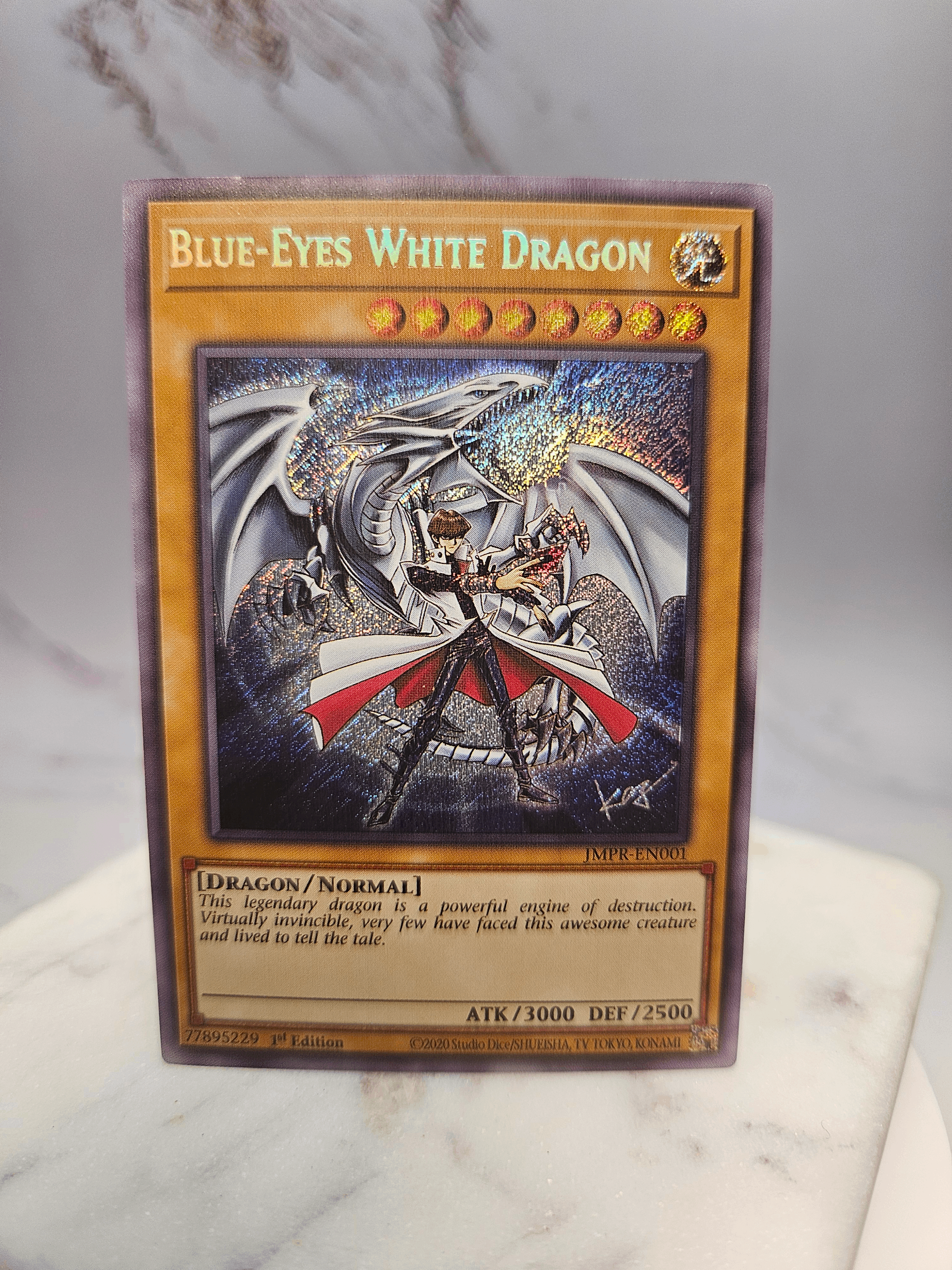Blue-Eyes White Dragon (TCG Version: JMPR-JP001)