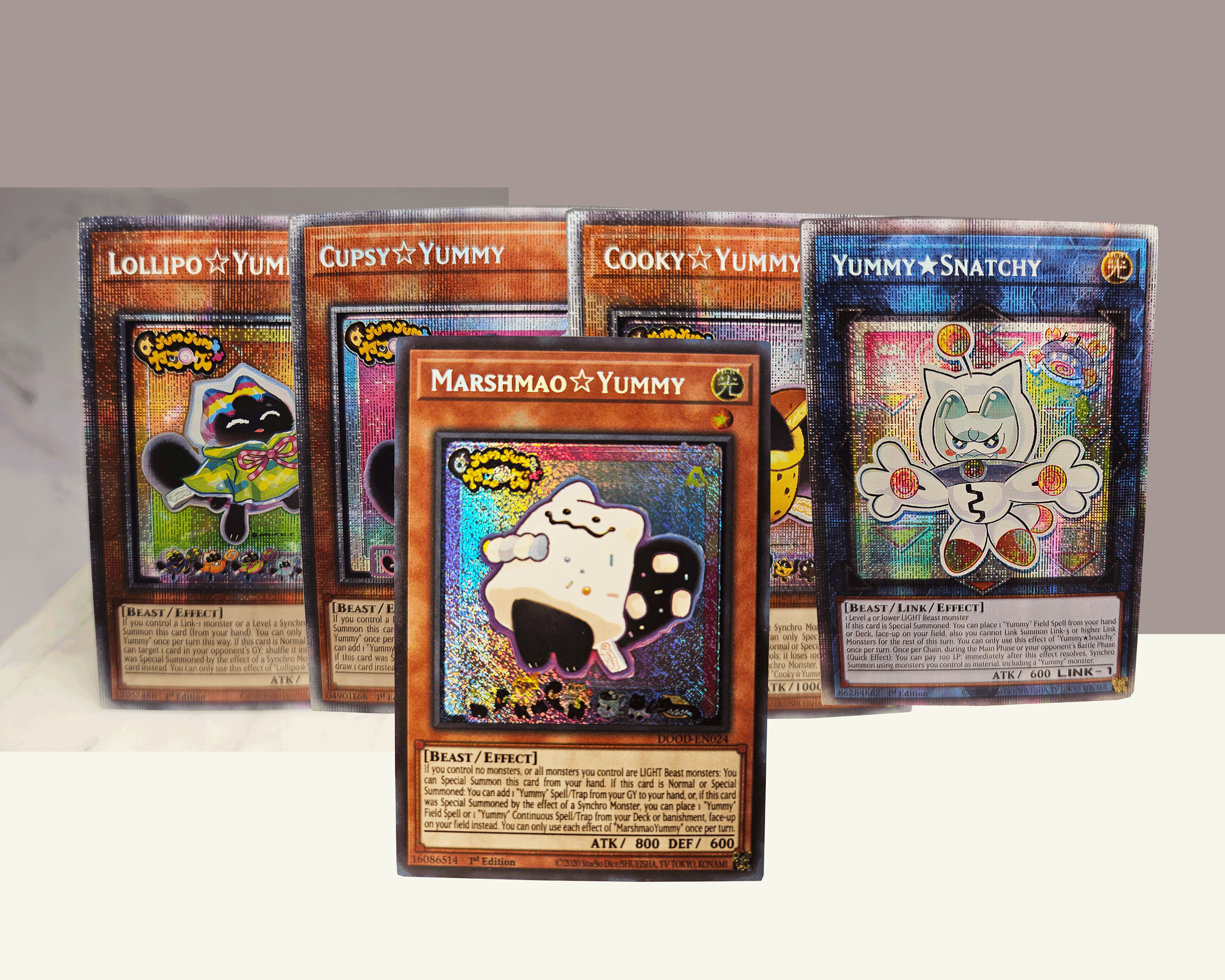 Deck Core: Yummy (Secret / Starlight Rare) - Marshmao + Lollipo + Cupsy + Cooky + Snatchy