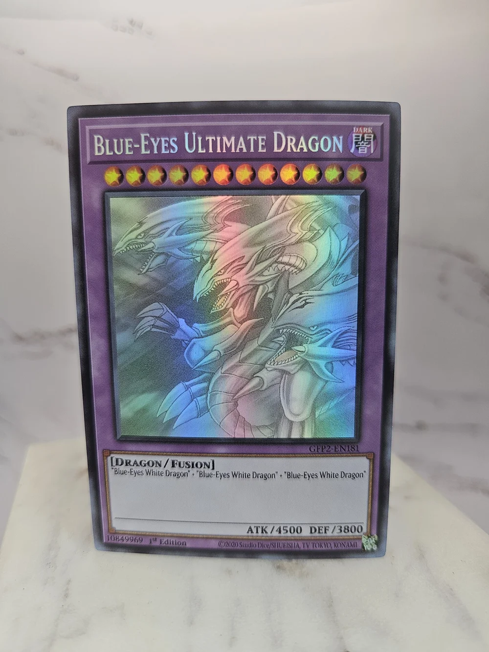 yugioh blue eyes fusion cards ES01-AE023 Blue-Eyes Tyrant Dragon (QCSR)  TCG Corner