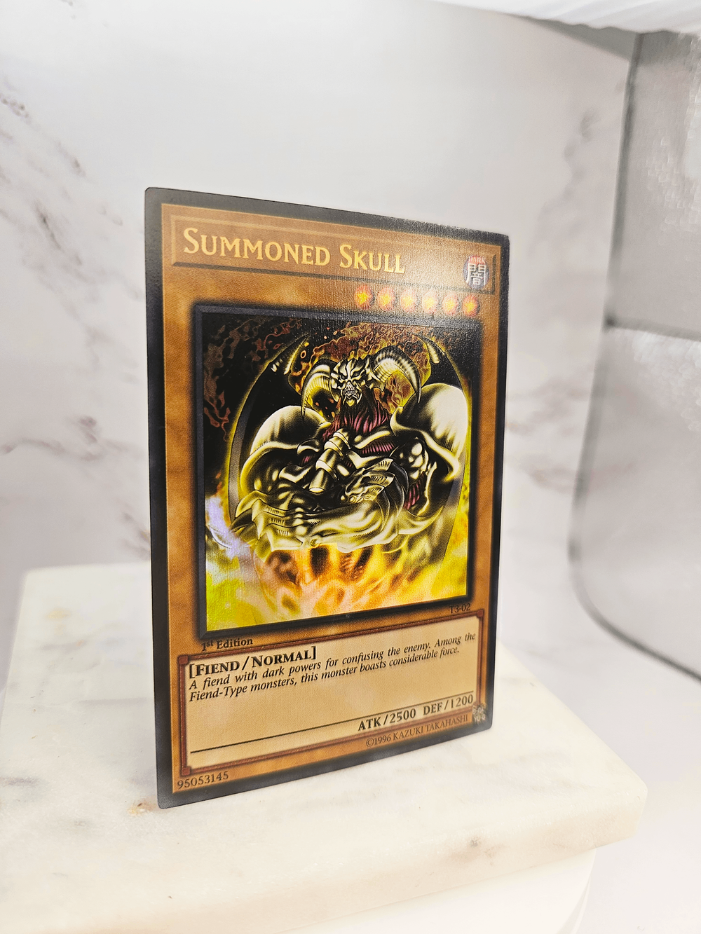 yugioh summoned skull cards - SBC1-ENI01 - Common Summoned Skull can be seen on our highly detailed Metal Card Yu-Gi-Oh! Summoned Skull Limited Edition