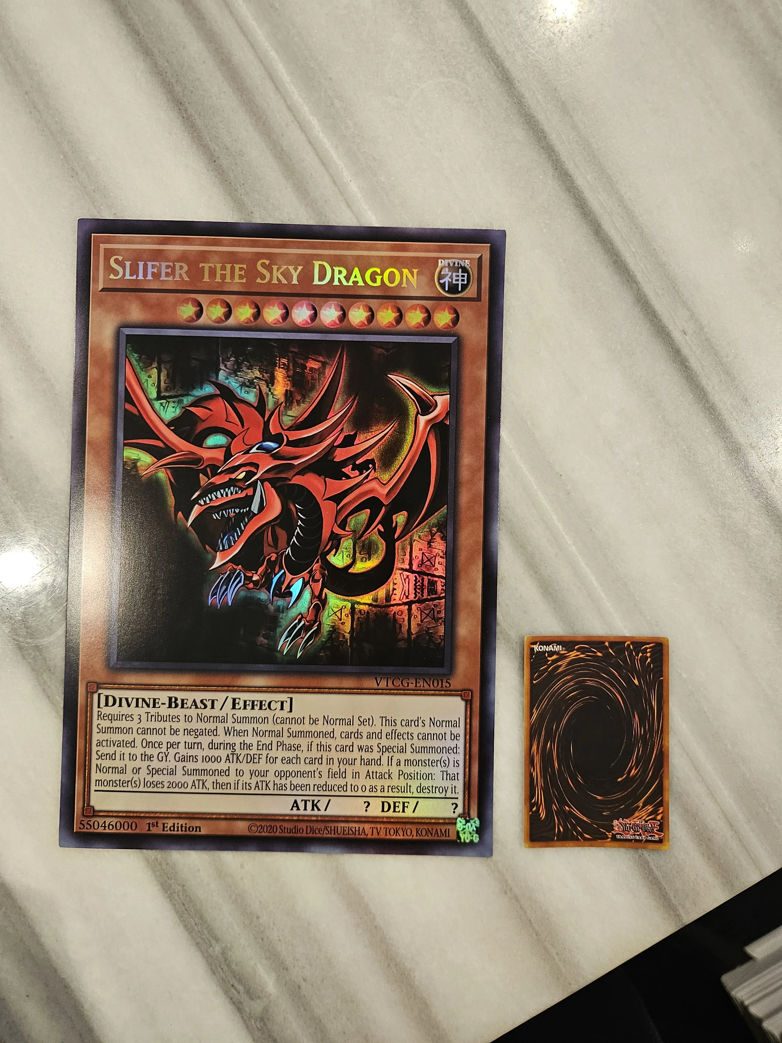 Slifer the Sky Dragon - JUMBO Overframe Card