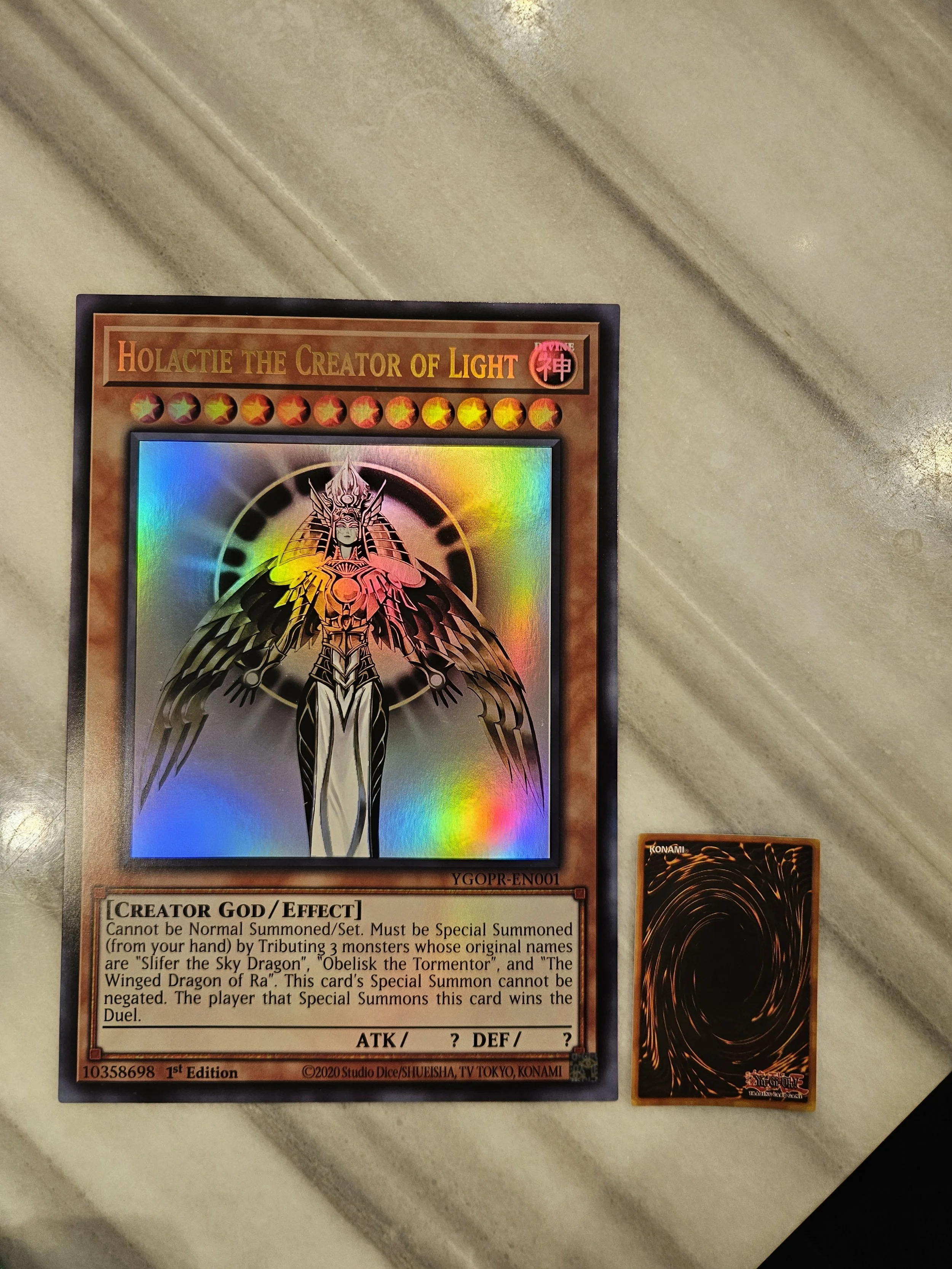 Holactie the Creator of Light - JUMBO Oversized Card