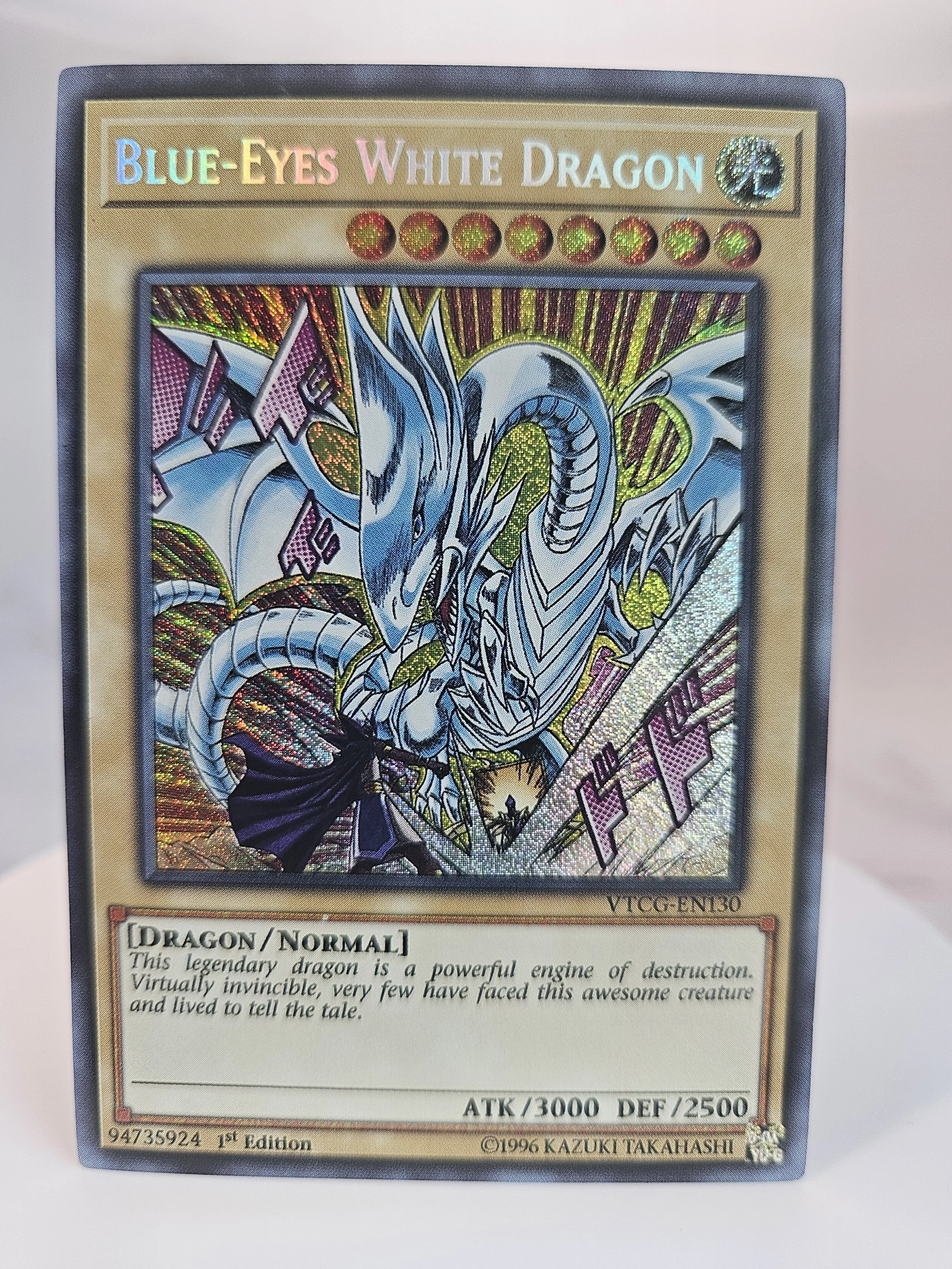 Blue-Eyes White Dragon vs Pharaoh Atem Yugi (Manga Alternate Art)