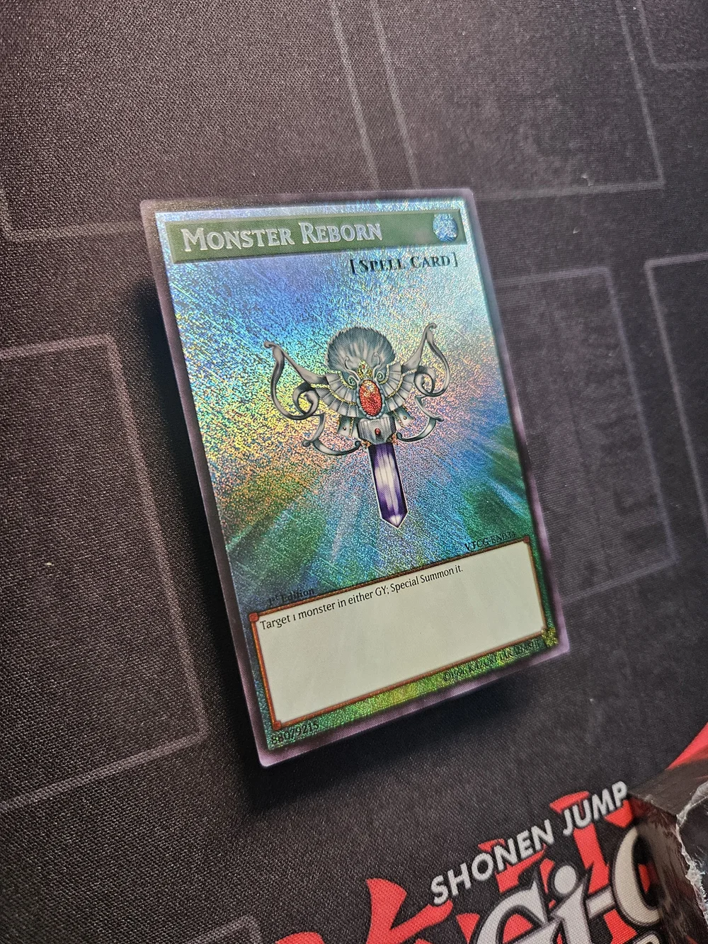 yugioh spell card monster reborn a Common 1st Edition Yu Spell Card 