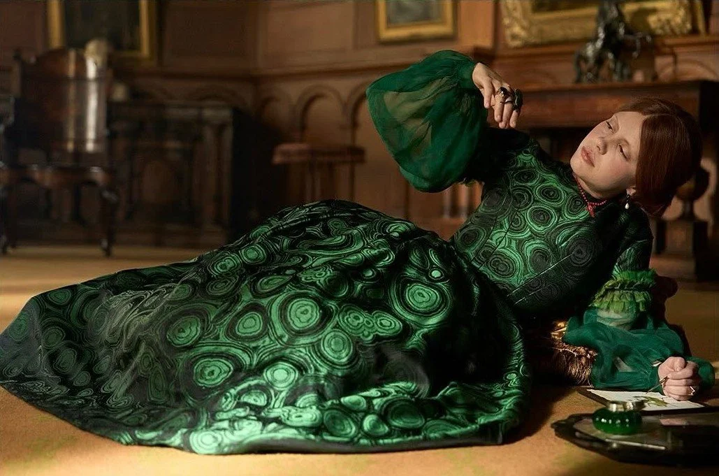 frankenstein elizabeth green dress The Historical Accuracy of Victorian Women's Fashion in Guillermo Del Toro's — Historia Unstitched Designer tweed dress for cocktail parties