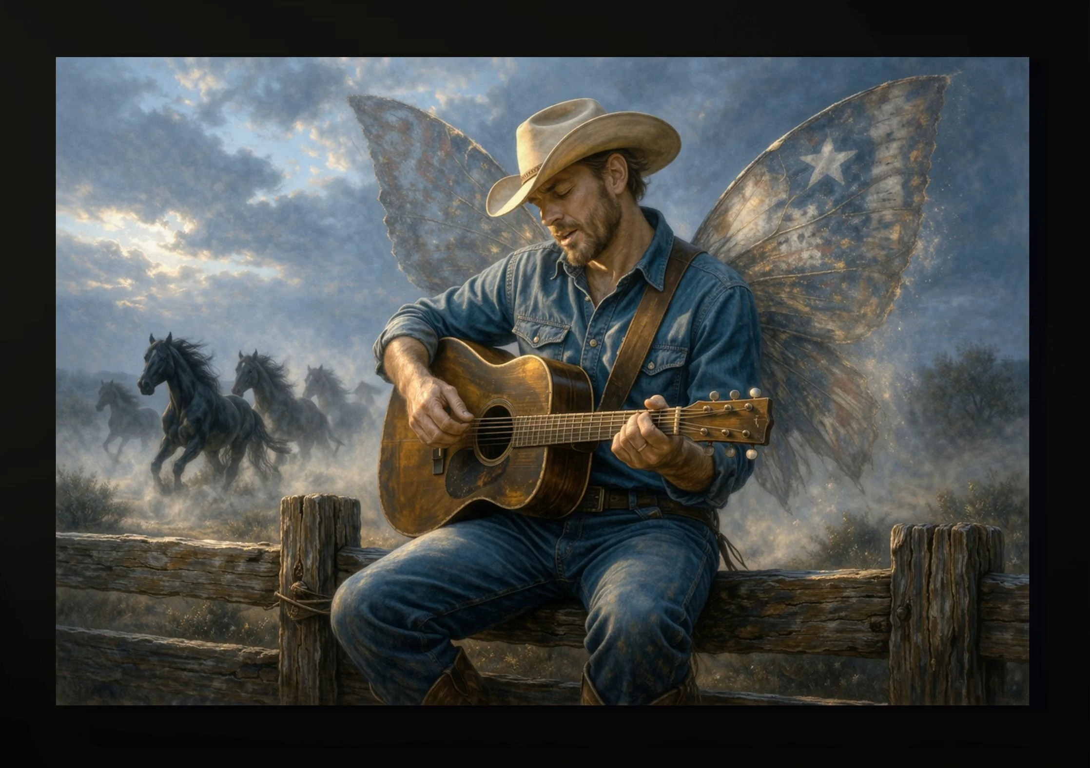 Cowboy on a fence horse.jpg
