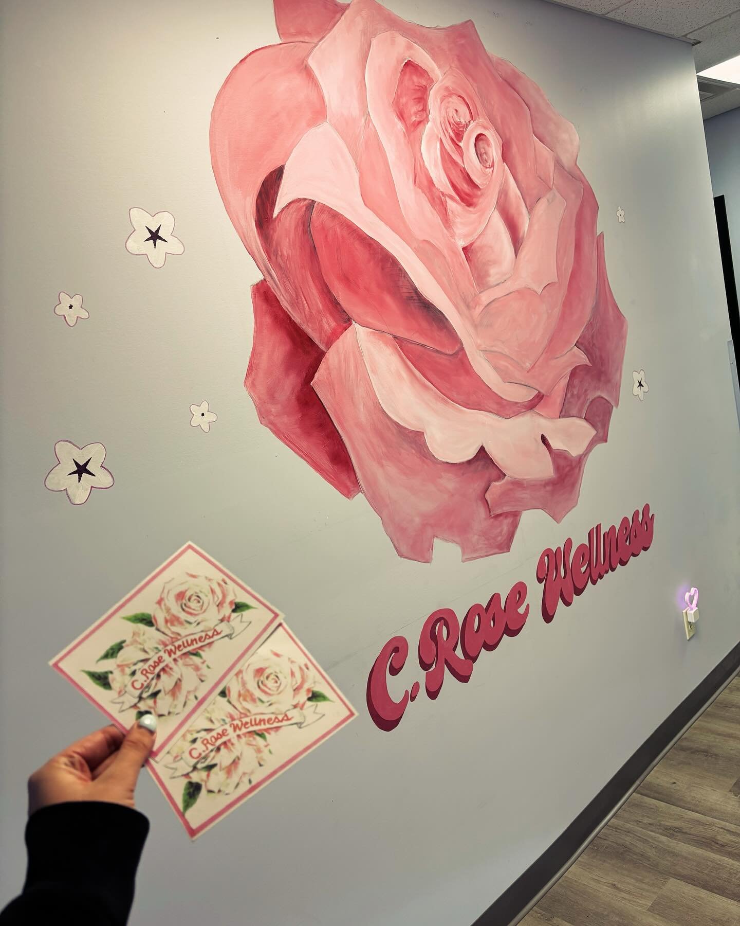 Big, huge, ginormous love for my grampy Bob and the beautiful CRW mural he designed and created! He also made some post cards for folks who are visiting away from the 207! 🌸💖👏🏻 #muchlove
