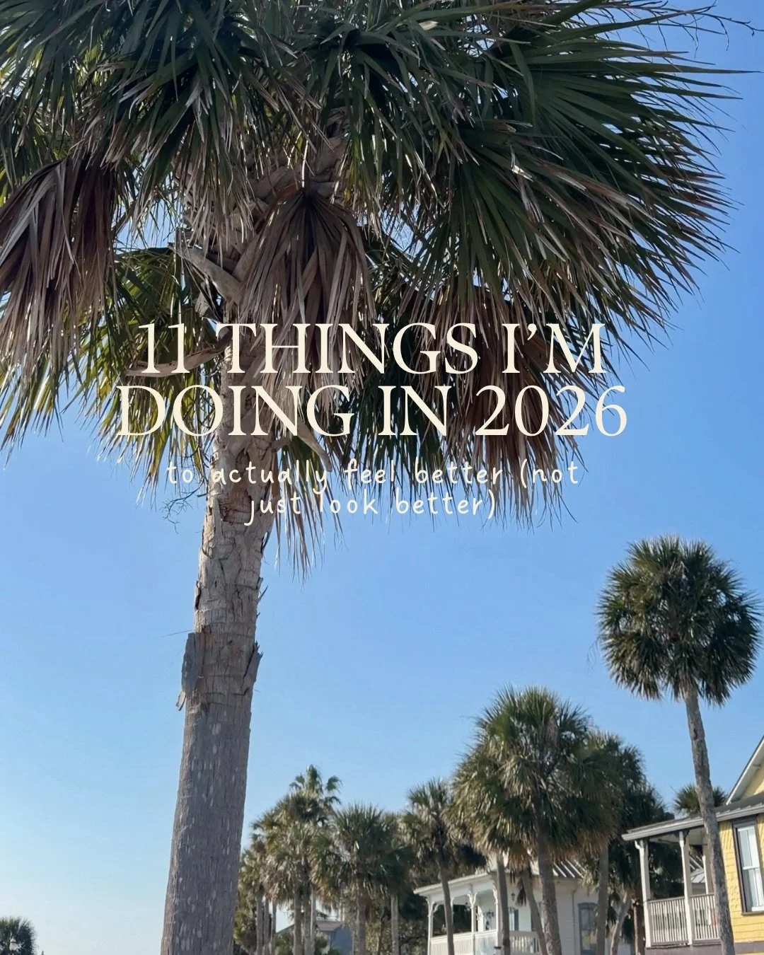 2026 is the year I&rsquo;m choosing to feel better&hellip; not just look better 🤍
Less pressure, more intention.
Less all or nothing, more consistency.
I&rsquo;m focusing on the little things that actually add up daily movement, strength training in