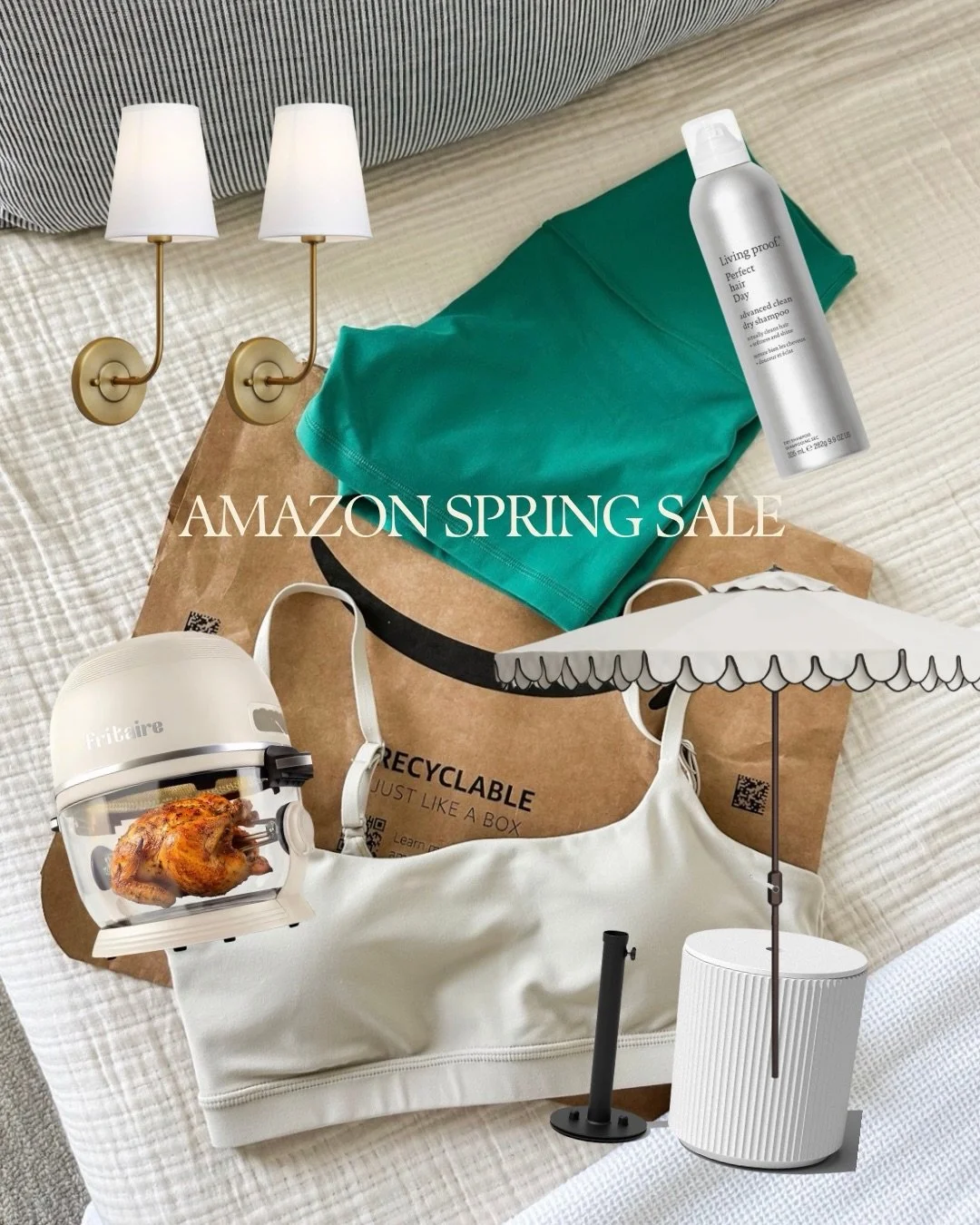 A few Amazon spring sale faves 🤍🌿
Outdoor, activewear, spring beauty, and easy home finds I&rsquo;m loving right now like our non toxic air fryer I use daily, glass straws, organizing must haves etc.

COMMENT &ldquo;SPRING&rdquo; and I&rsquo;ll sen