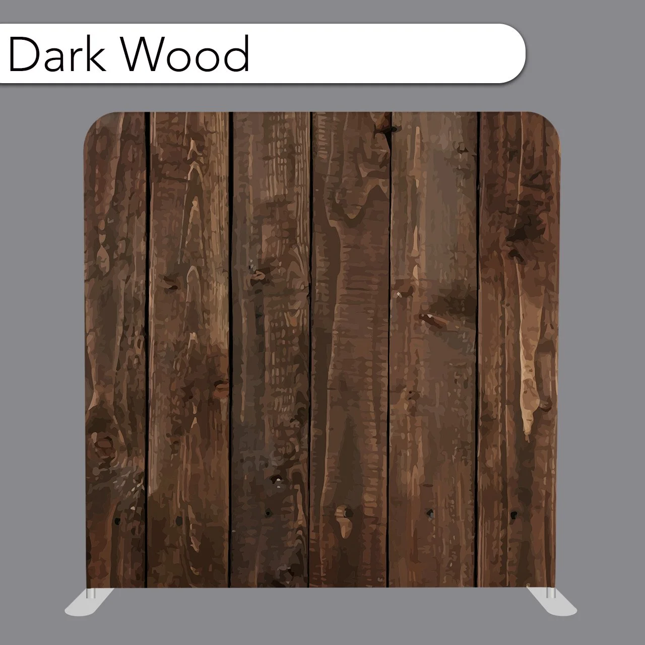 Featuring rich brown tones and realistic wood grain for a warm, rustic look. This backdrop is perfect for a variety of occasions, adding timeless charm to any event.