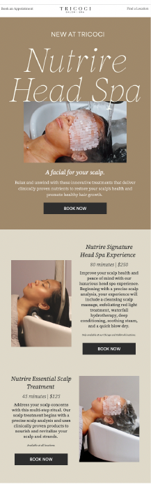 Head Spa Email