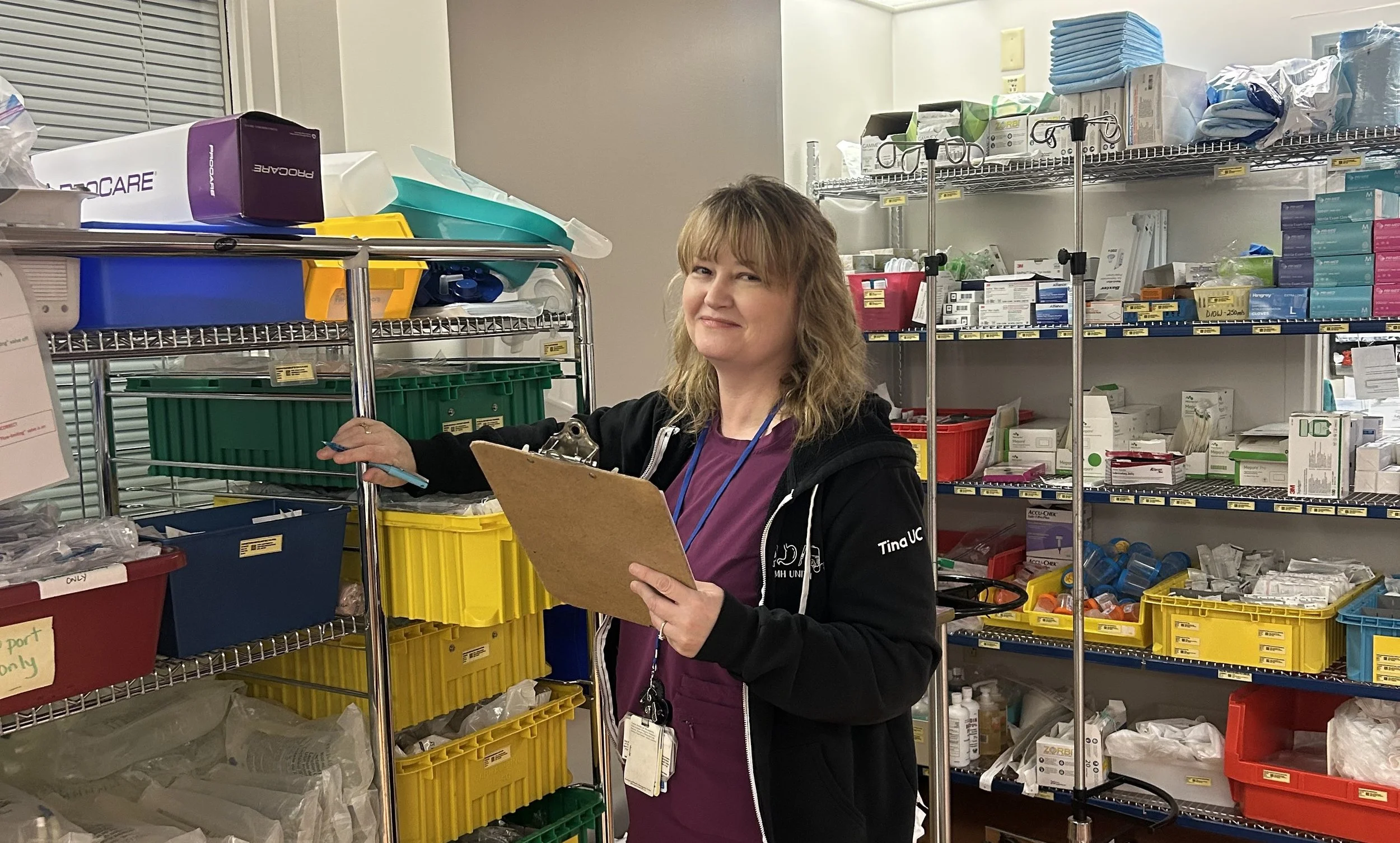 Tina Stang, unit clerk