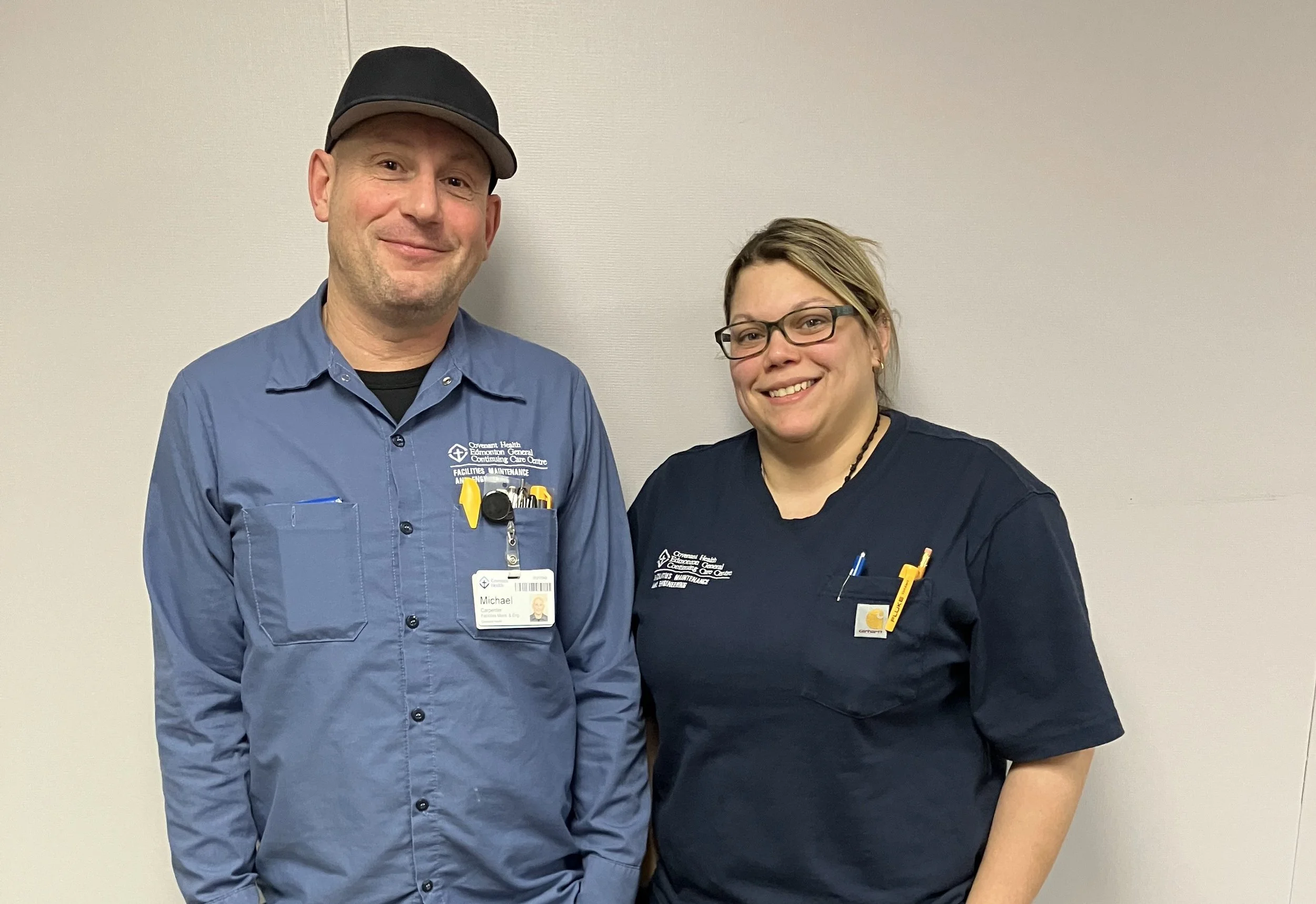 Facilities Maintenance Engineering duo (Amanda and Michael)