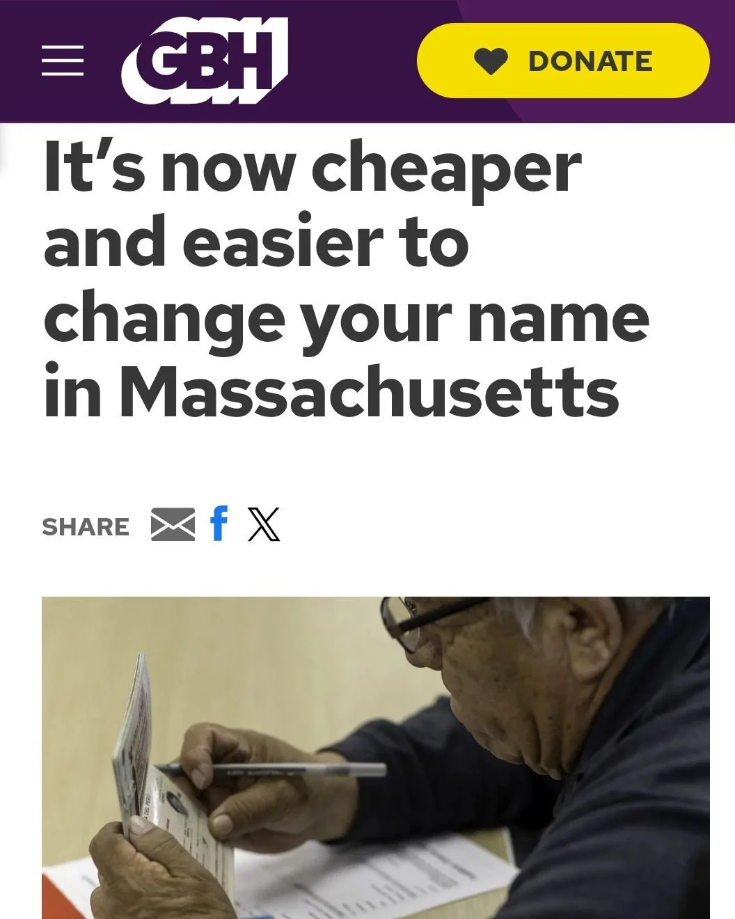 Earlier this year, Rep. Lindsay Sabadosa, Senator Jo Comerford, and I filed legislation to protect the privacy of individuals who formally change their names. Working closely with stakeholders across our Commonwealth, notably survivors of intimate pa