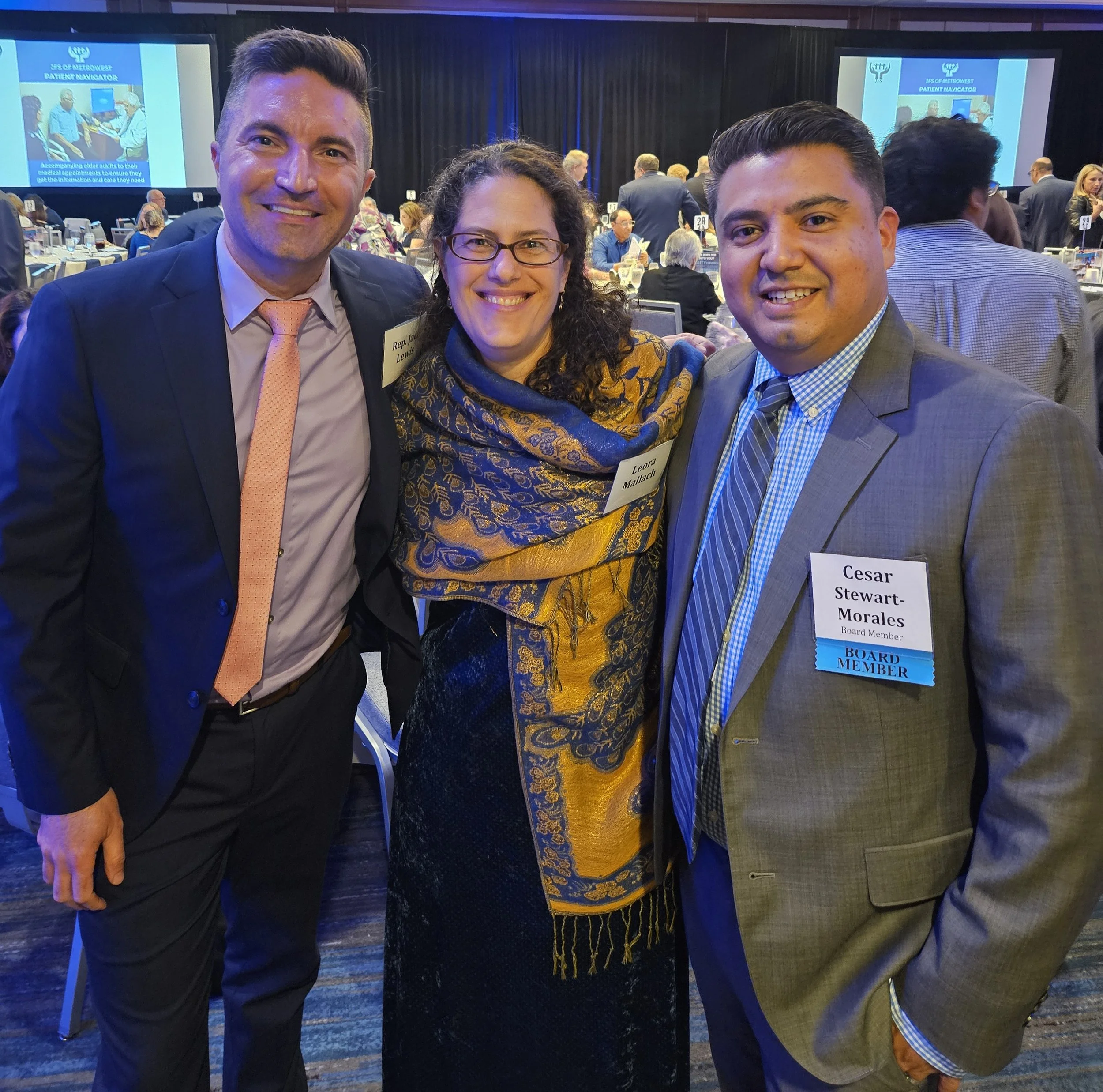 Rep Lewis with Framingham City Councilors