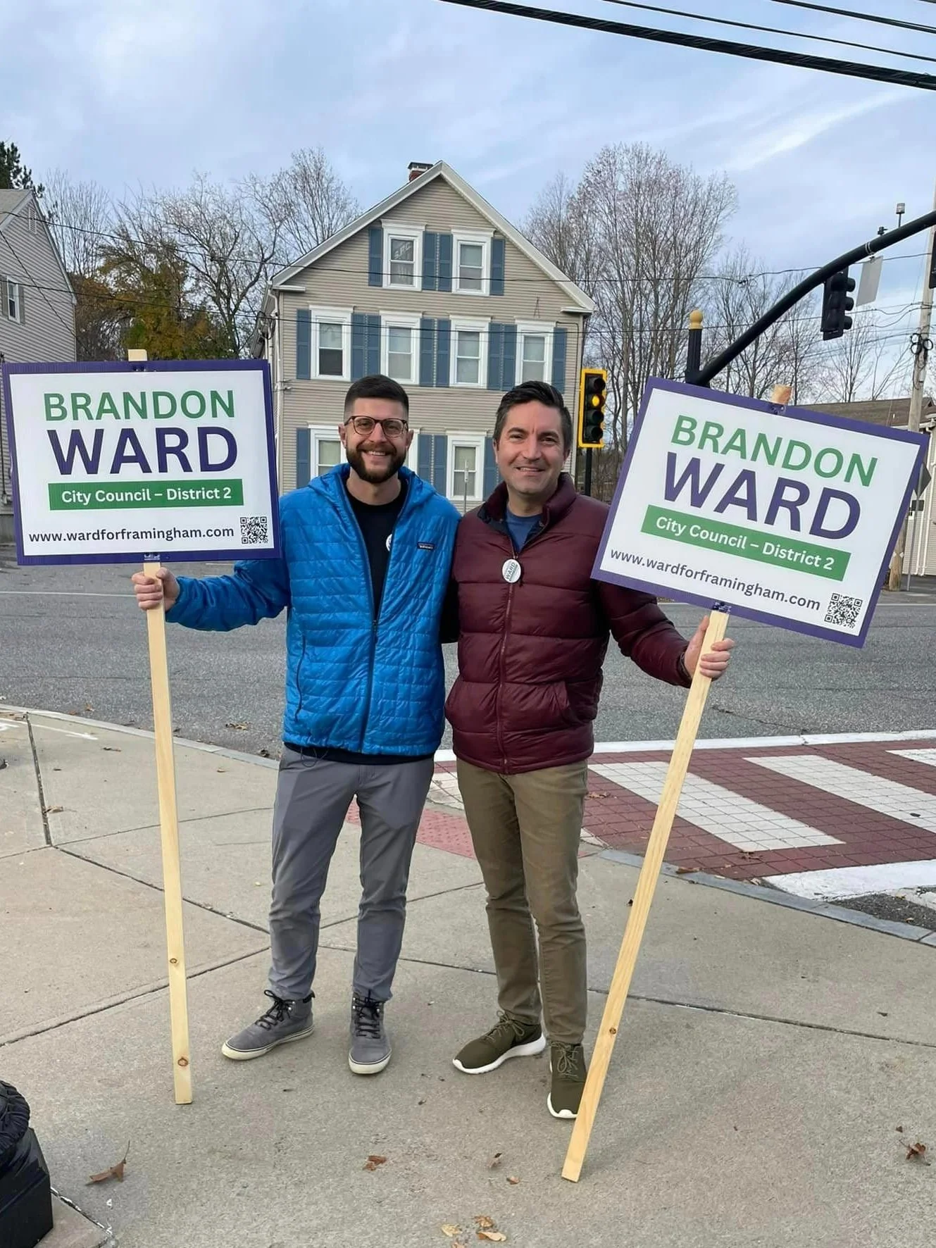 Rep. Lewis with supporters