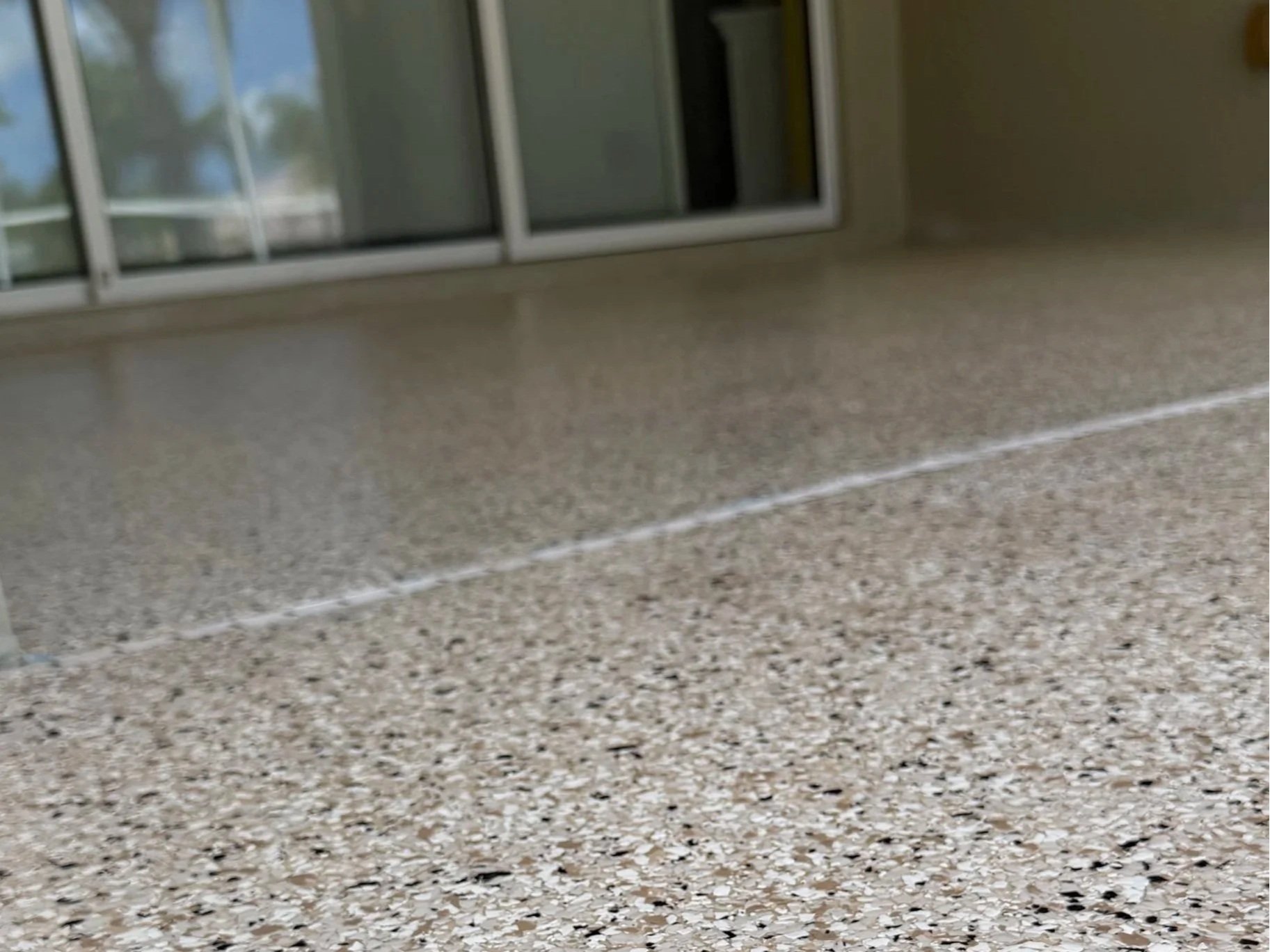 Patio Epoxy Flake Flooring in Englewood FL