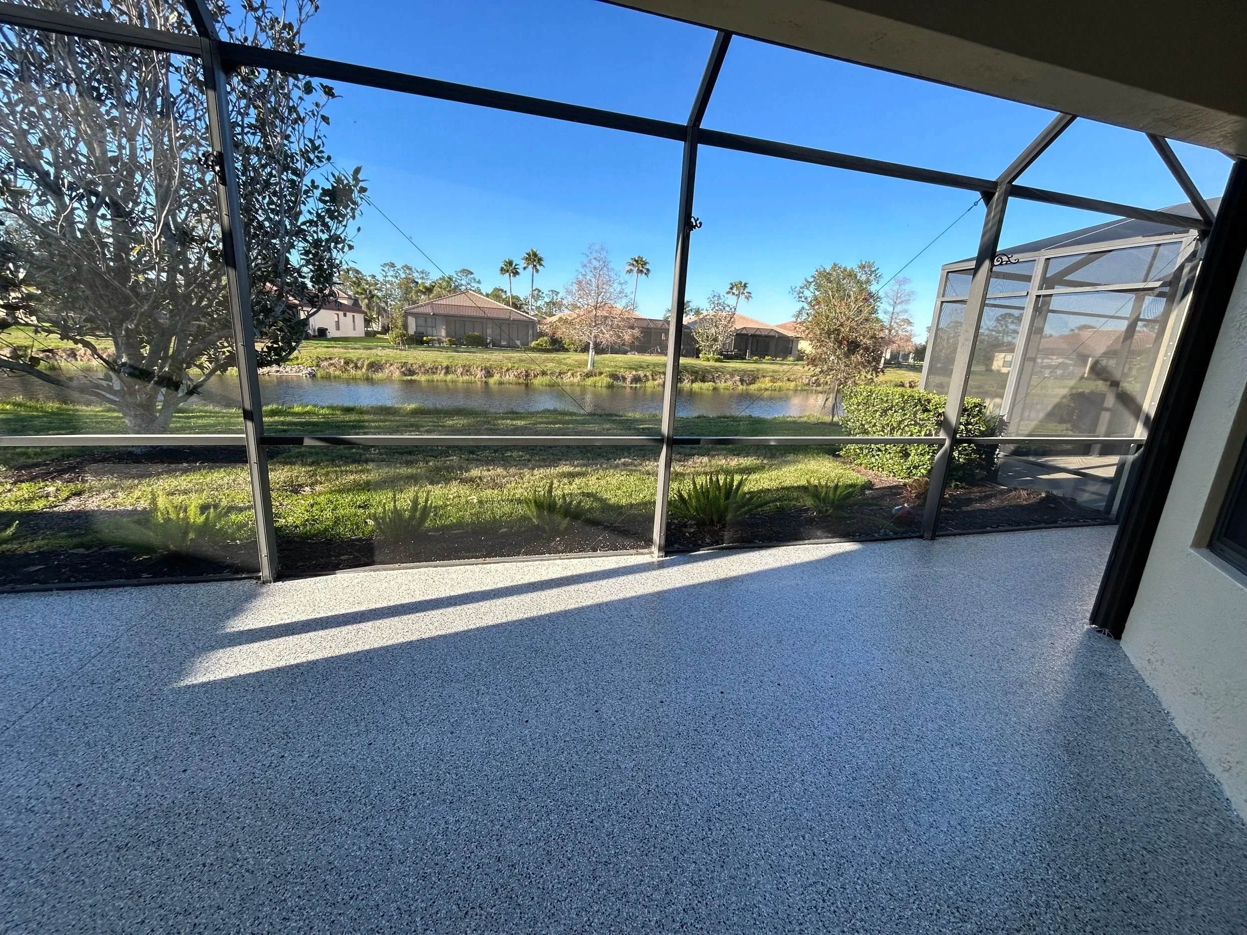 Polyaspartic Lanai Coating in North Port FL