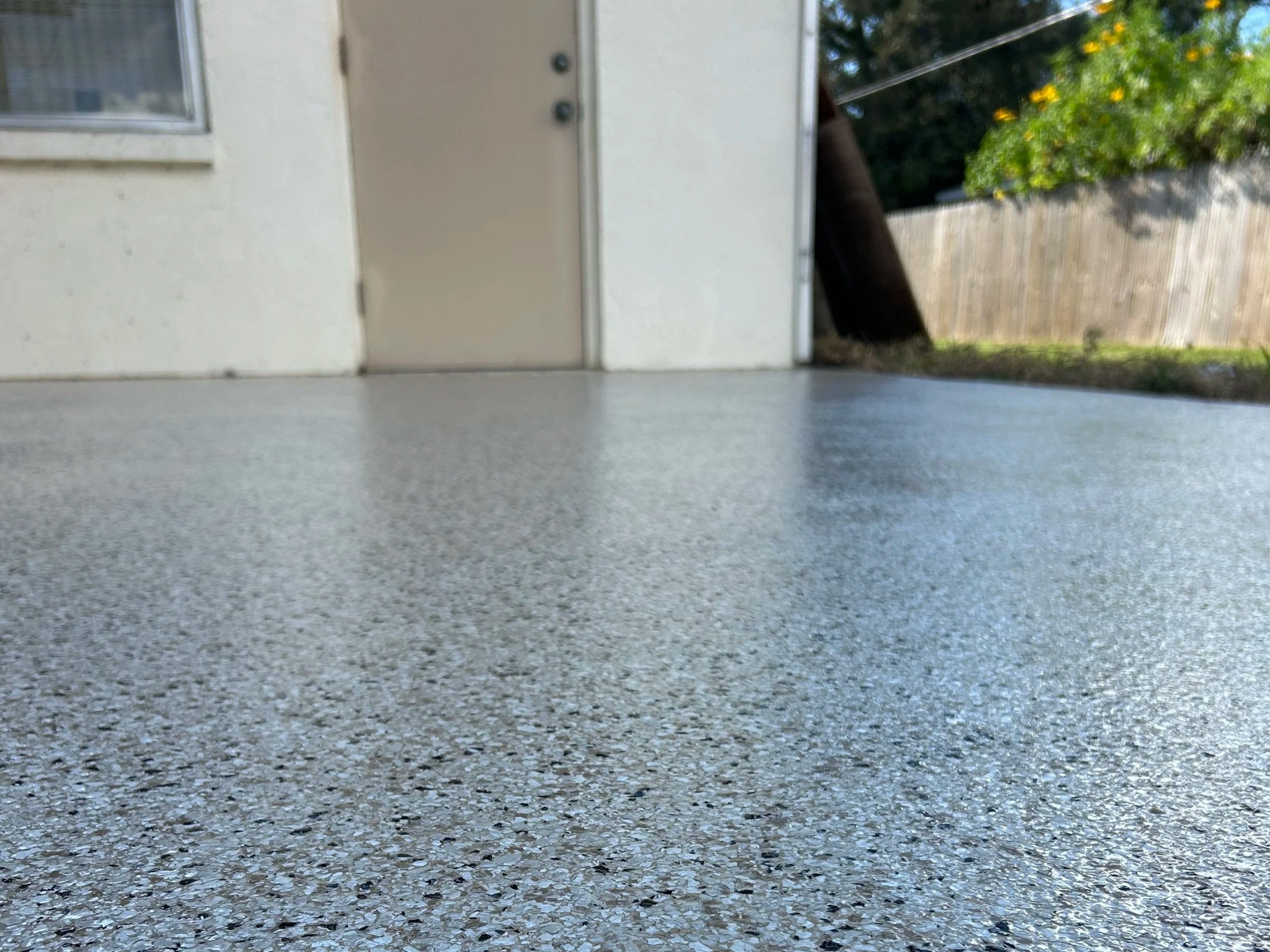 Patio Lanai Epoxy Flake Flooring in Rotonda West  FL