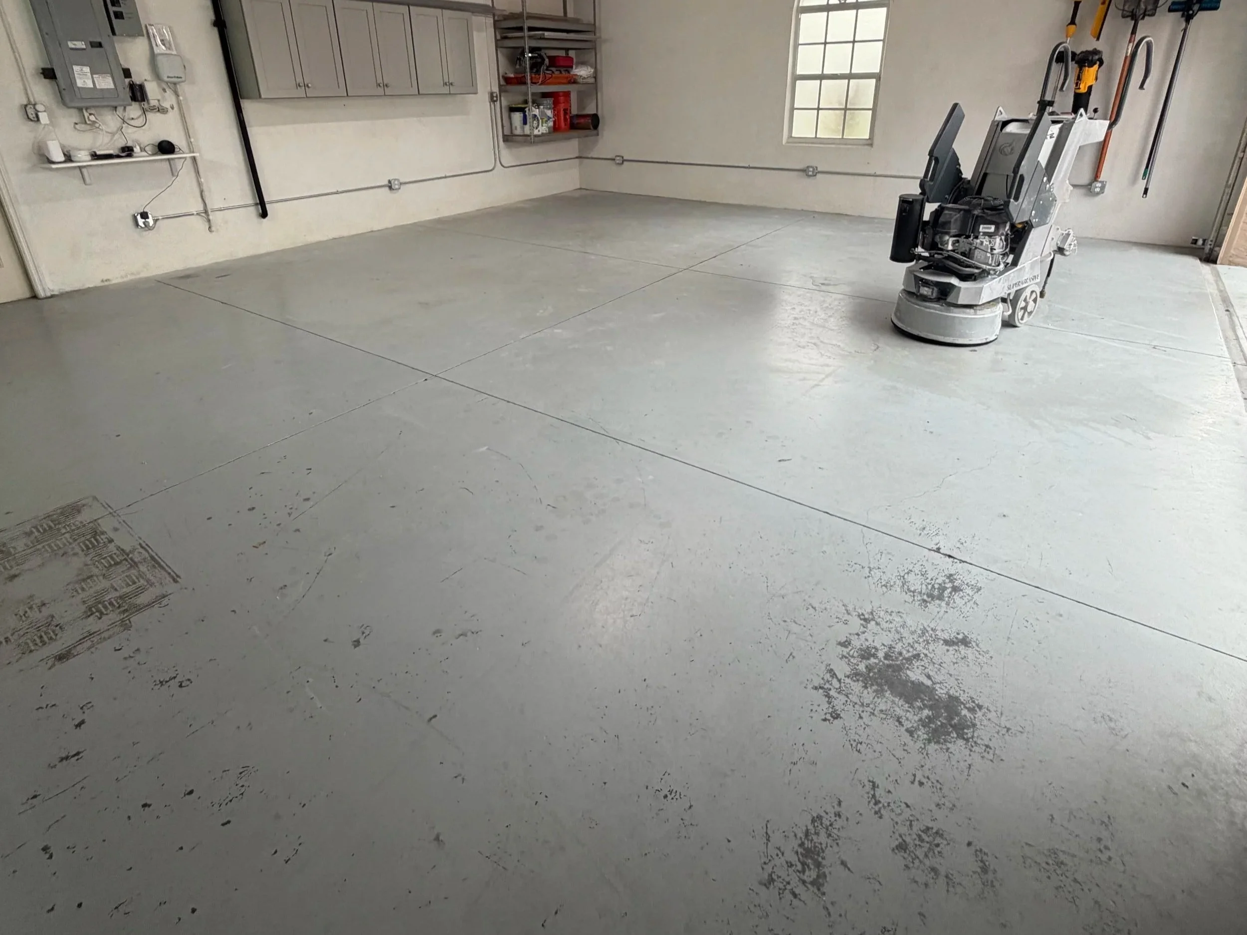 Before Epoxy Garage Floor Coating in Nokomis FL