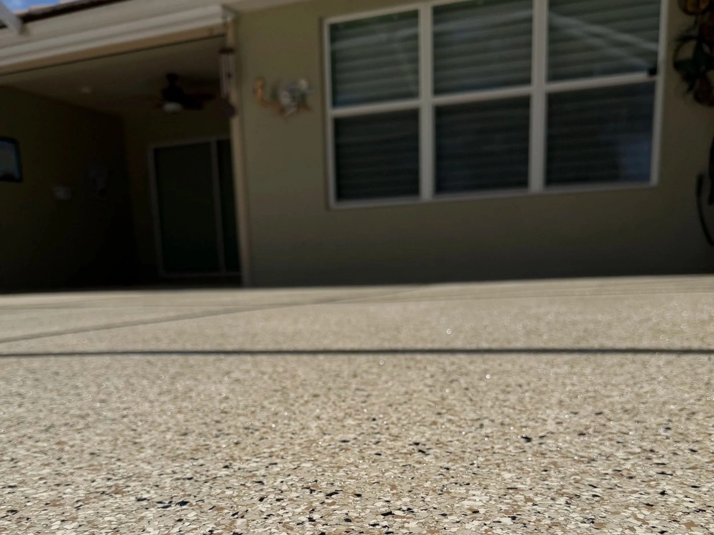 Lanai Polyaspartic Flake Coating in North Port FL