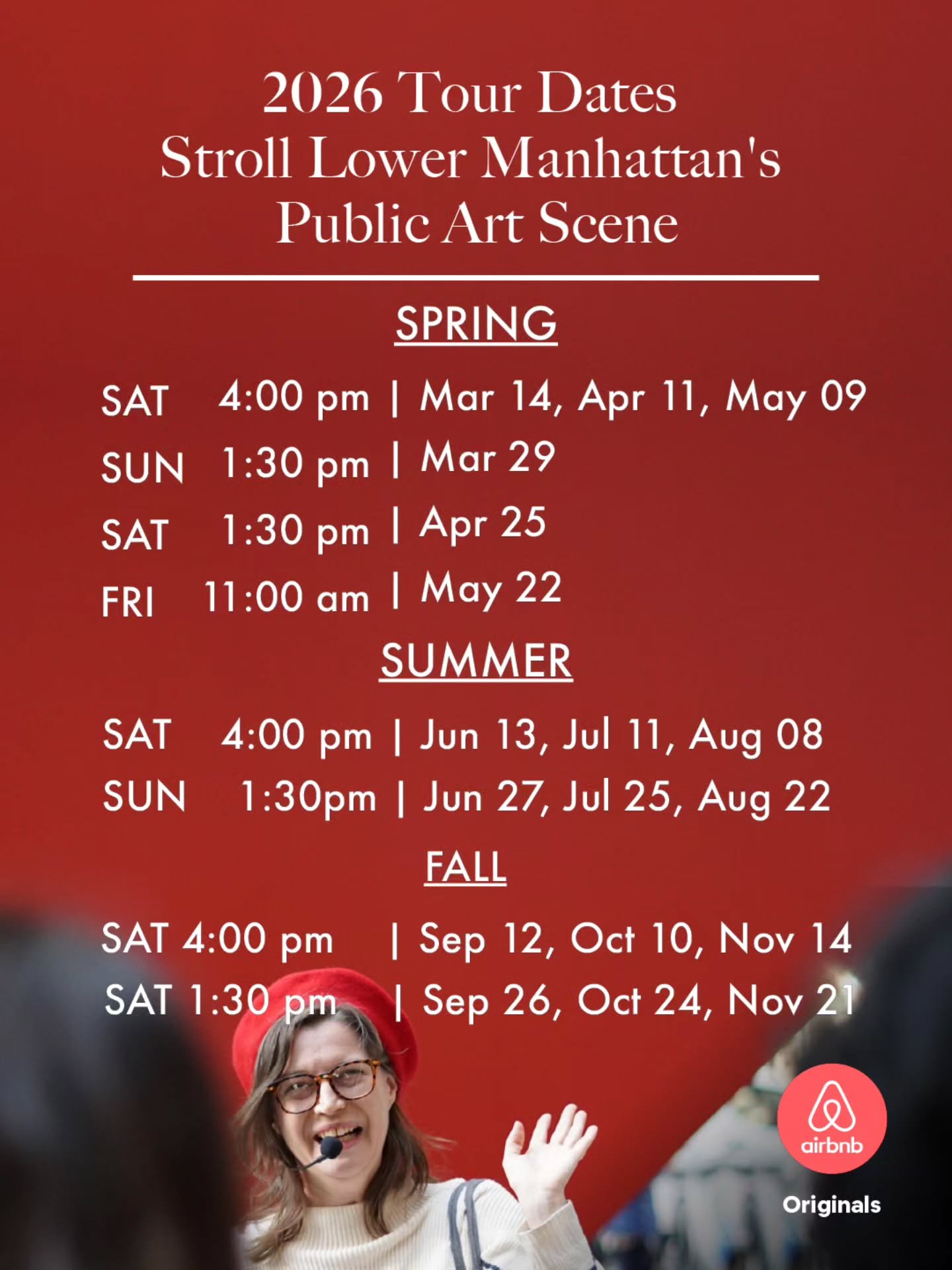 Meet your new Airbnb Host: me! 'Stroll amid Lower Manhattan's public art scene' is an Airbnb Original Experience. 90-minute architectural walking tour now bookable via link in bio. Can't wait to see you soon, Erin @airbnb