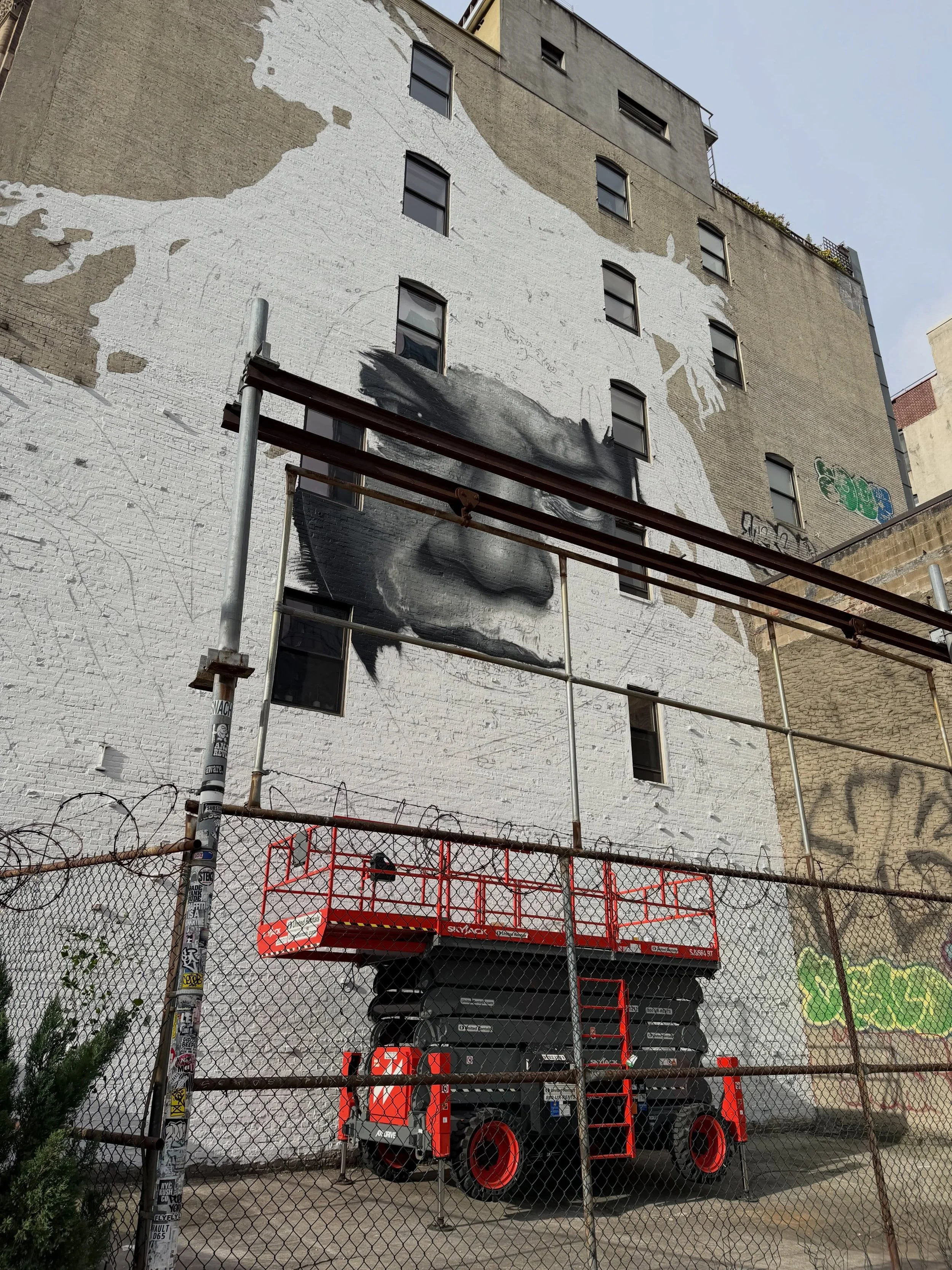 &lsquo;I don&rsquo;t think about art when I&rsquo;m working. I try to think about life.&rsquo; - Jean-Michel Basquiat

Decades after he walked these sidewalks, Jean-Michel&rsquo;s presence watches over the neighborhood once again in this stunning 60-