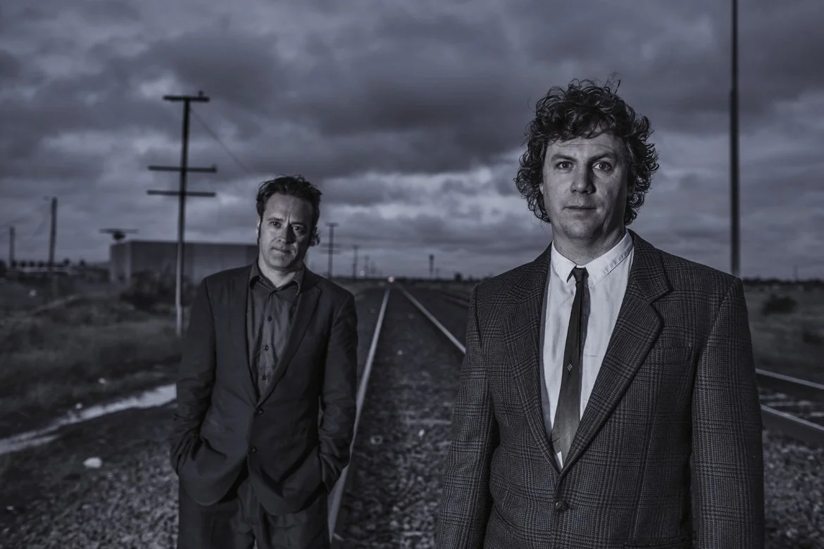 Miguel Rios & Ash Jones promo shoot, on the tracks 2019, photo by Meredith O'Shea