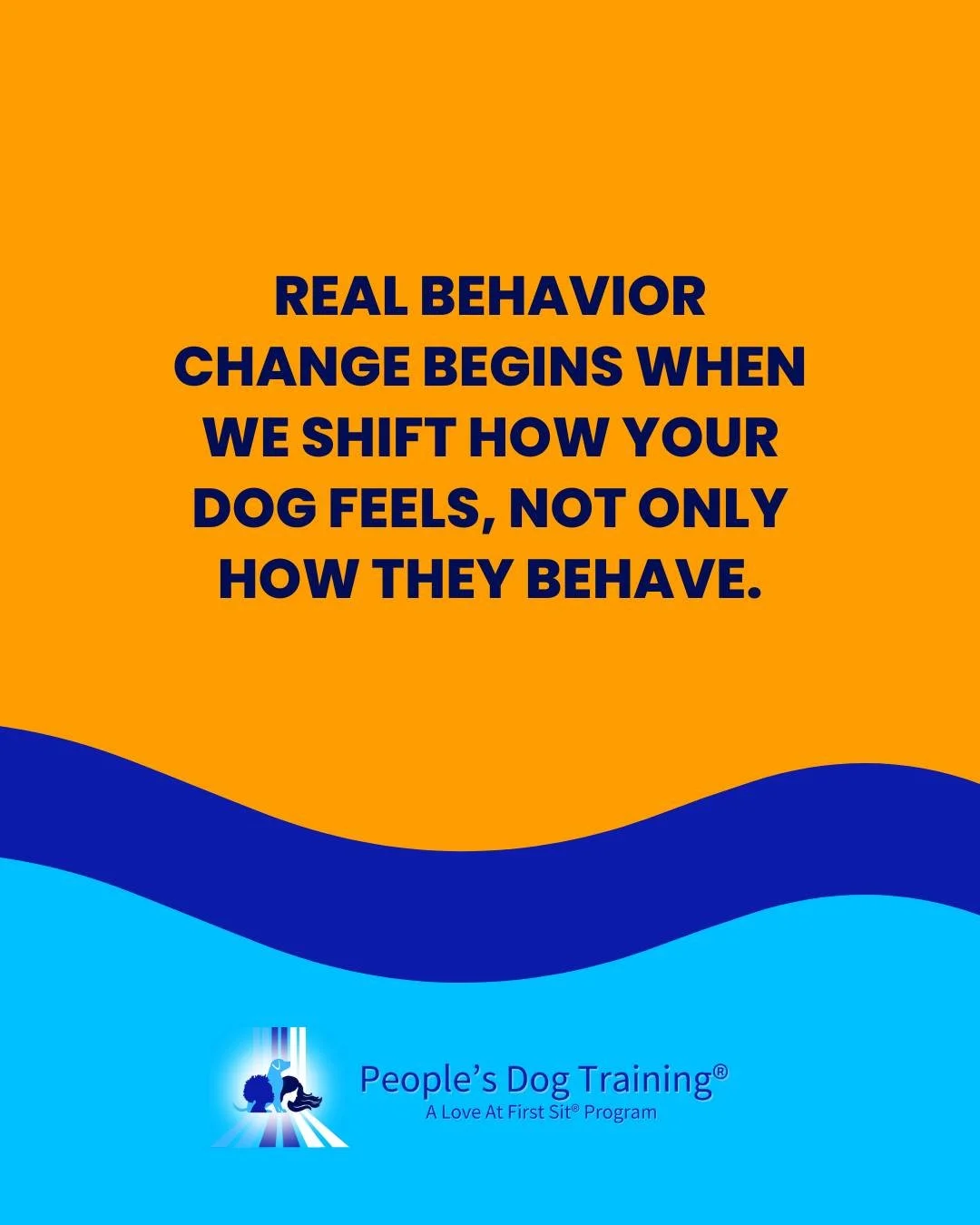 Behavior is communication. Change how your dog feels, and lasting behavior change follows. 🐾