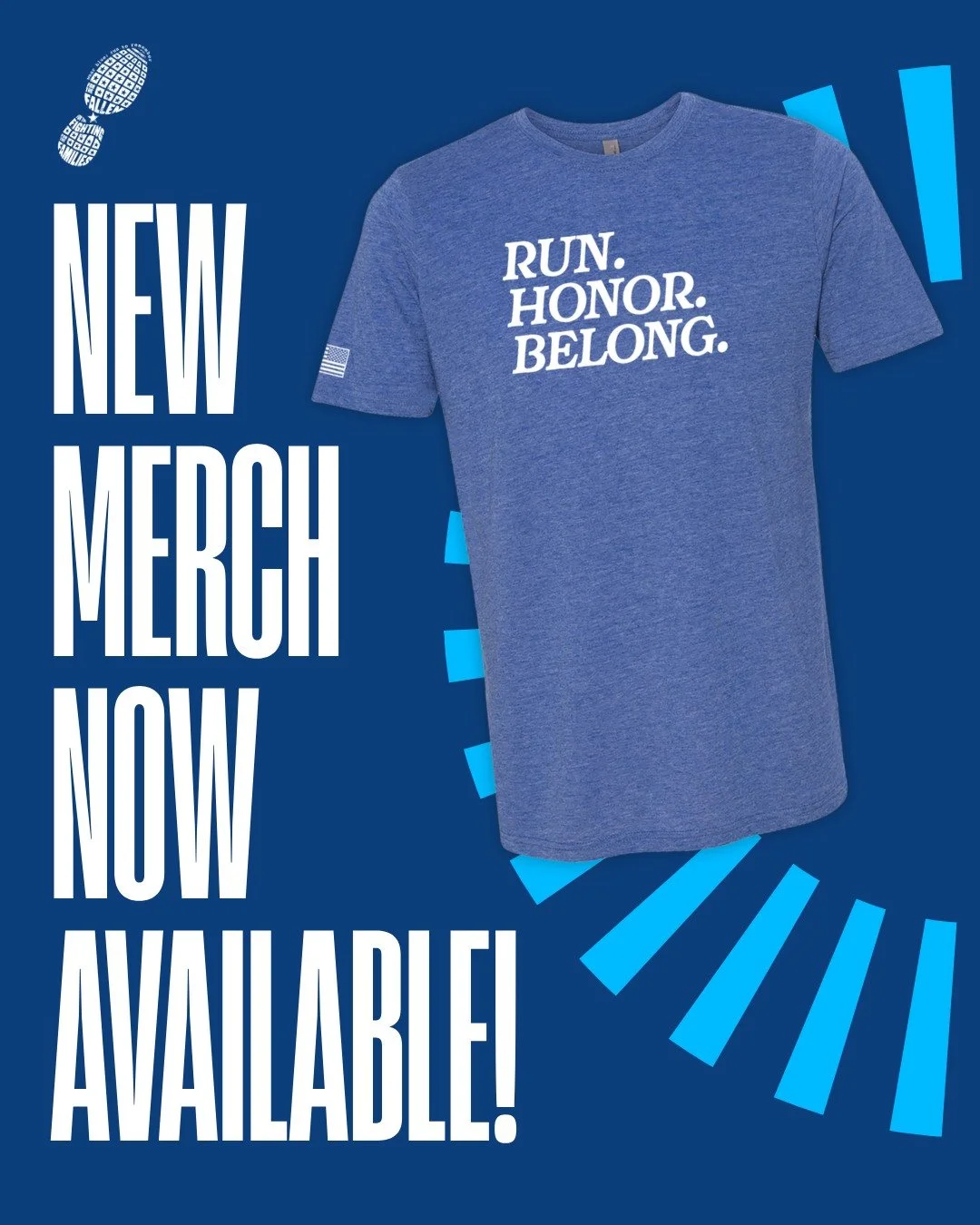 🎉 NEW MERCH ALERT! 🎉

We&rsquo;re beyond excited to share our latest wear blue tees&mdash;perfect for race day or everyday pride! 🇺🇸

✨ Run. Honor. Belong. &ndash; Every name, every step, every mile. Wear it and feel the connection to our incredi