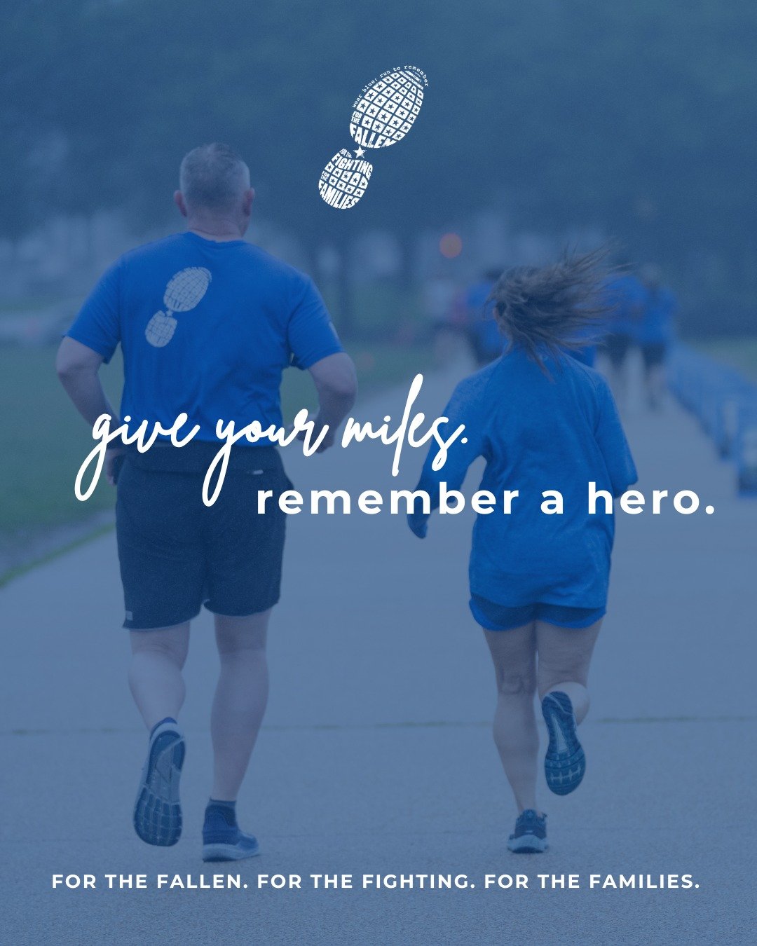 This Giving Tuesday, turn your miles into meaningful action. Every purposeful step honors a fallen service member and uplifts their family.

Join us in remembering their sacrifice by giving your steps today and amplify your impact with a Hero Match. 