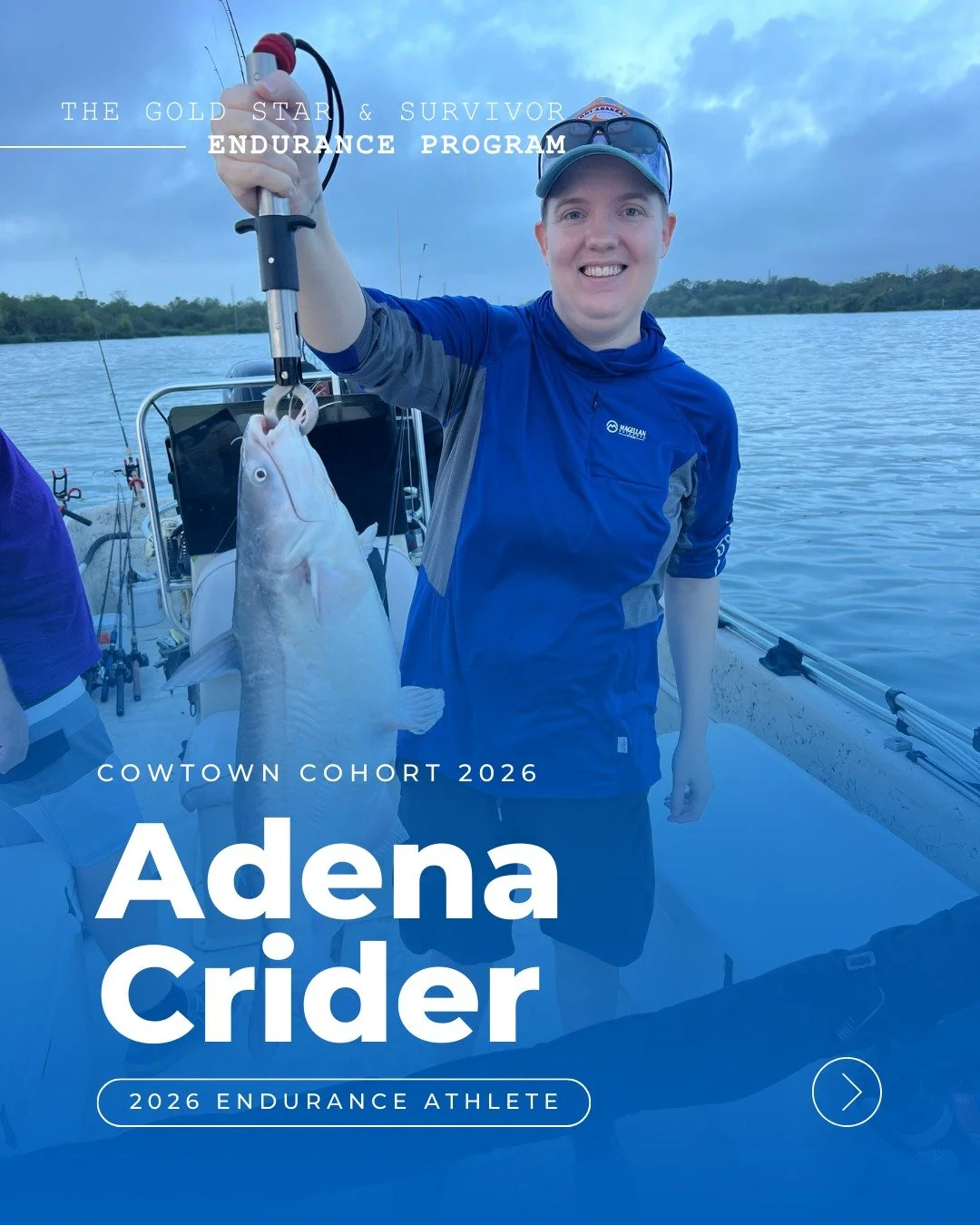 Meet Cowtown Athlete Adena Crider.

Gold Star Twin Sister of SGT. James Matthew Crider.

Texas native. Loving wife. First-time half marathoner. Avid fisher.

Nearly ten years after losing her twin brother, Matt, Adena is stepping into movement as a w