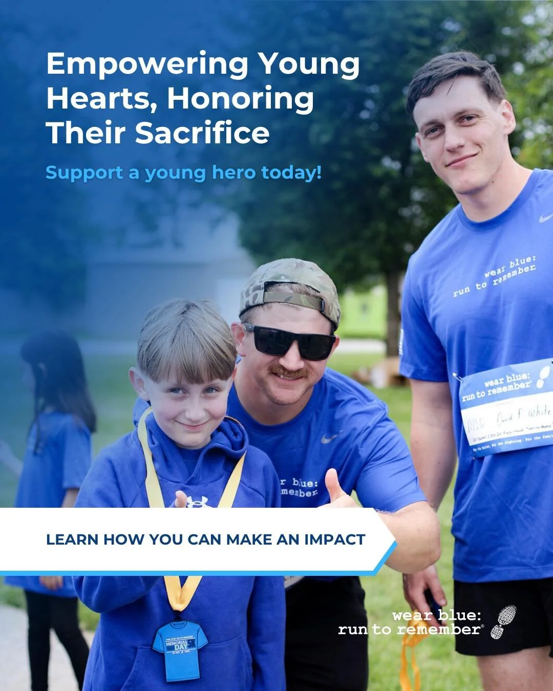 Their strength is quiet, their resilience profound - military children carry more than we see.

April is the Month of the Military Child, and at wear blue, we honor the lives and legacies they carry forward every single day.

The Gold Star Youth Ment