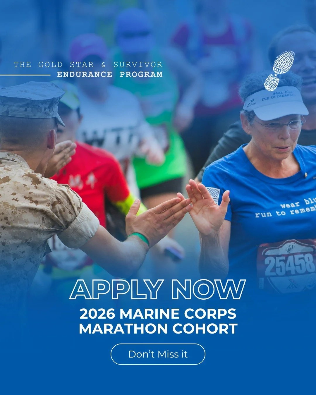 Carry their name forward through every step, every mile, together.

Applications are now open for the Gold Star and Survivor Endurance Program at the Marine Corps Marathon&mdash;a journey where remembrance meets endurance.

This program invites paren
