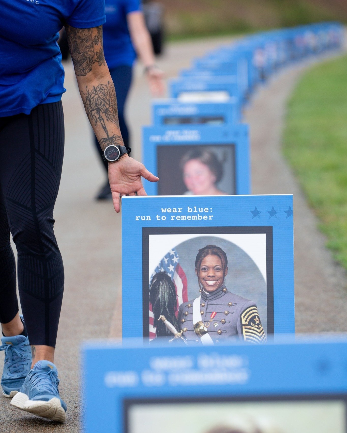 Honor your loved one in a powerful and visible way by requesting a poster for a wear blue Mile. 💙

The wear blue Mile is a living tribute where each face, each name, and each story reminds runners and spectators of the true meaning of remembrance. Y