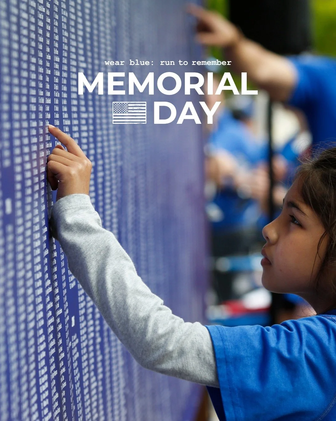 It matters.

When you speak their names, you are honoring a life lived.
When you take purposeful steps, you are honoring their legacy.

Show up this Memorial Day. Carry a name. Move with purpose. Honor the fallen.

Register now to receive the name of
