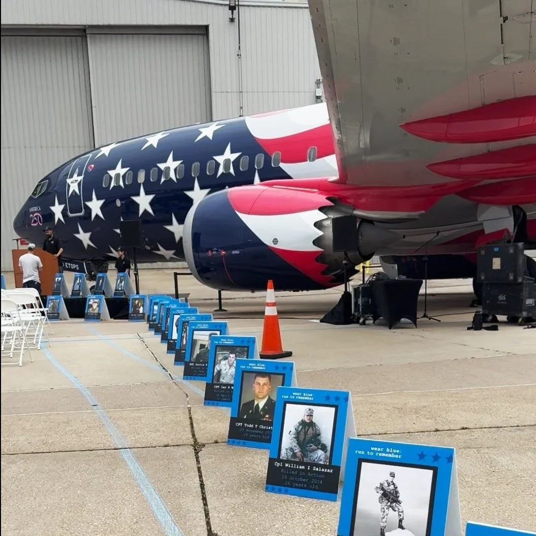 On the tarmac at Love Field, with Liberty One as the backdrop, wear blue stood shoulder to shoulder with Southwest Airlines in collective silence to honor the service and sacrifice of our fallen heroes.

We are deeply grateful for the privilege of jo
