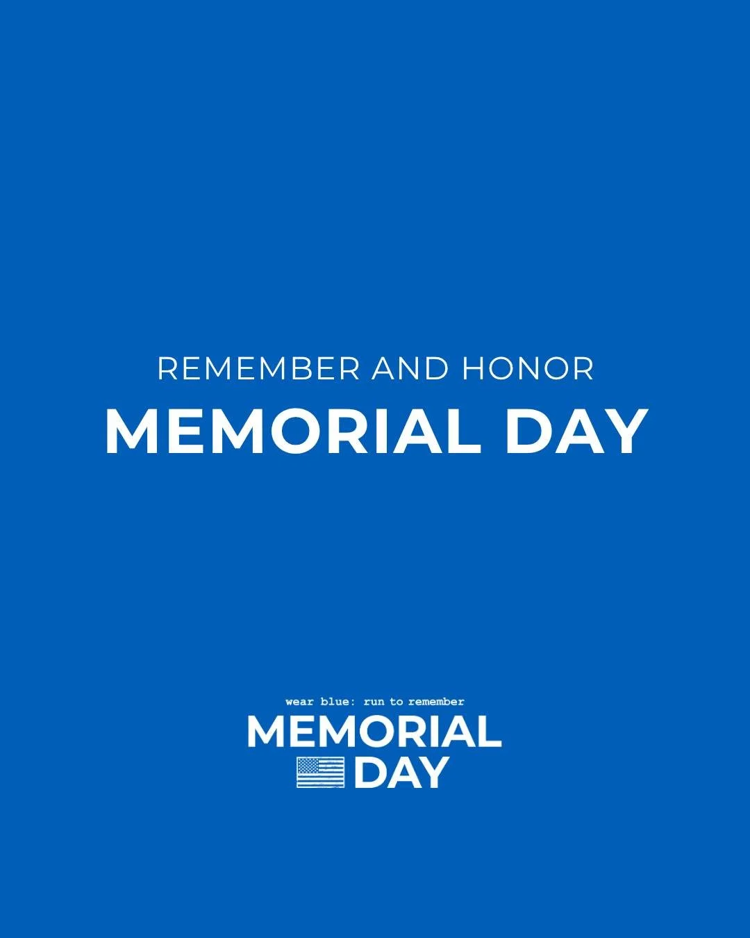 Today, we remember with you. 

We speak the names of your loved ones. 

We honor their legacy through purposeful steps.

This is active remembrance. 

#goblue #wearblueruntoremember #memorialday